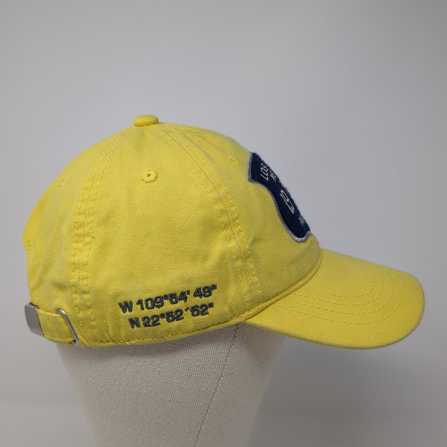 Los Cabos Mexico Paradise Slideback Hat Yellow One Size Adjustable