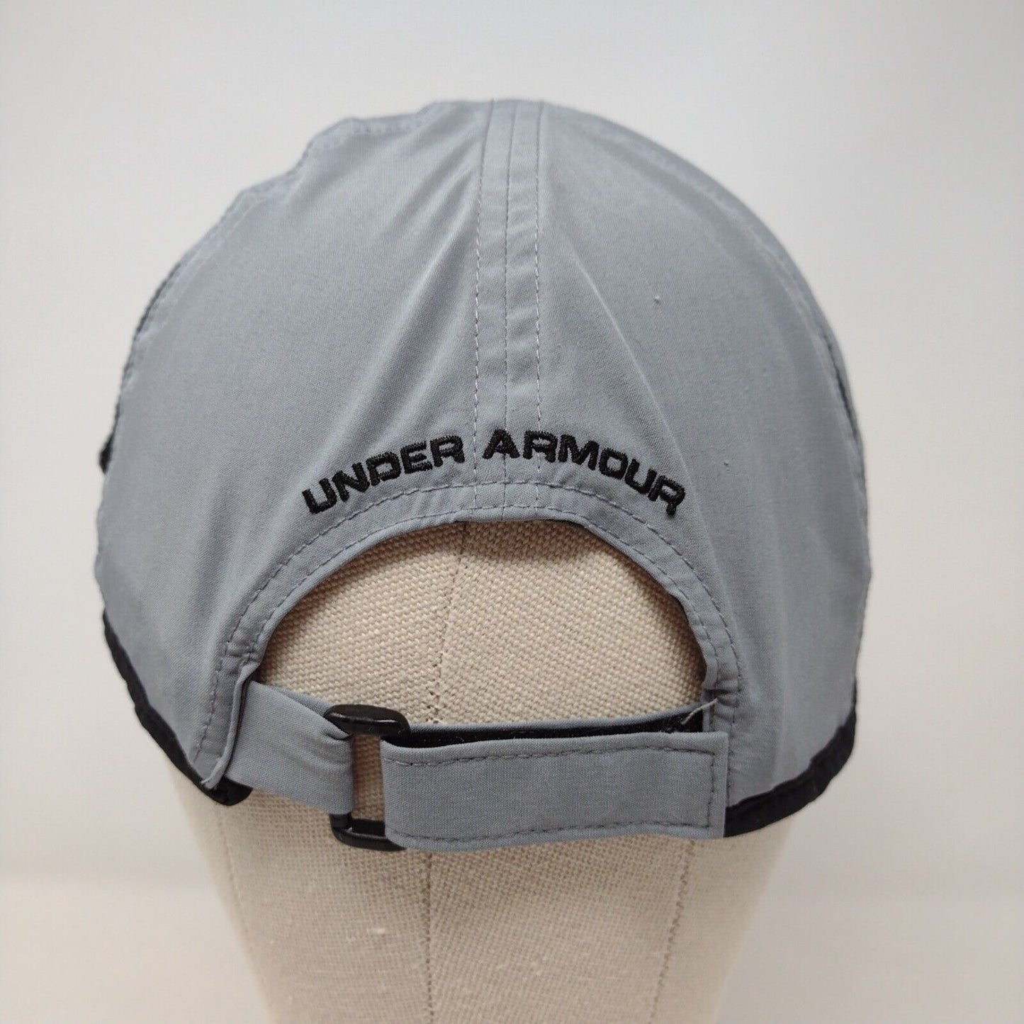 Under Armour Strapback Hat Gray OSFA Embroidered Logo Adjustable