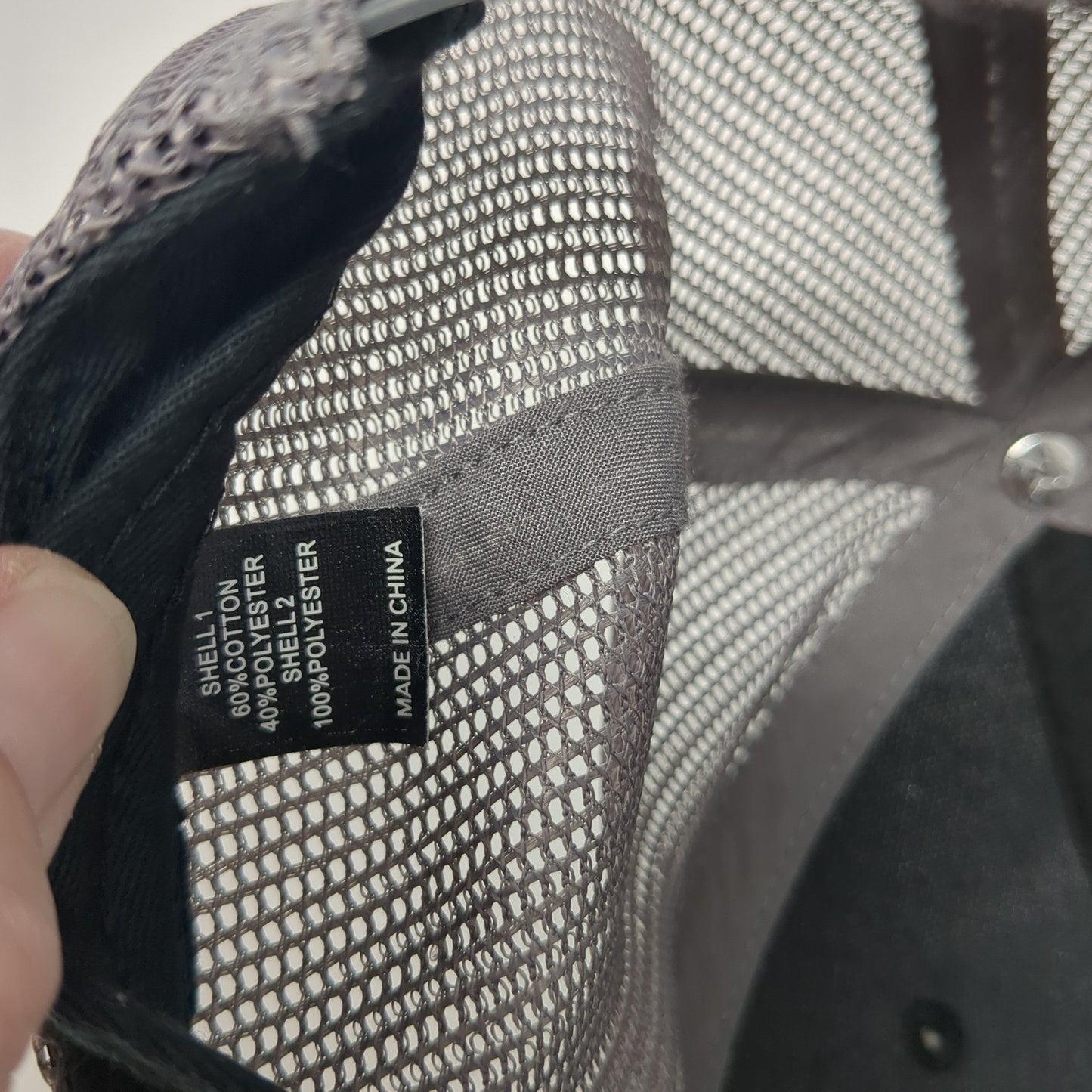 H Snapback Trucker Hat Black One Size Adjustable Mesh Back Richardson