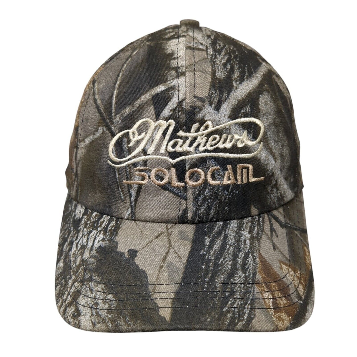 Matthews Solo Cam Strapback Hat Camouflage One Size Adjustable Embroidered