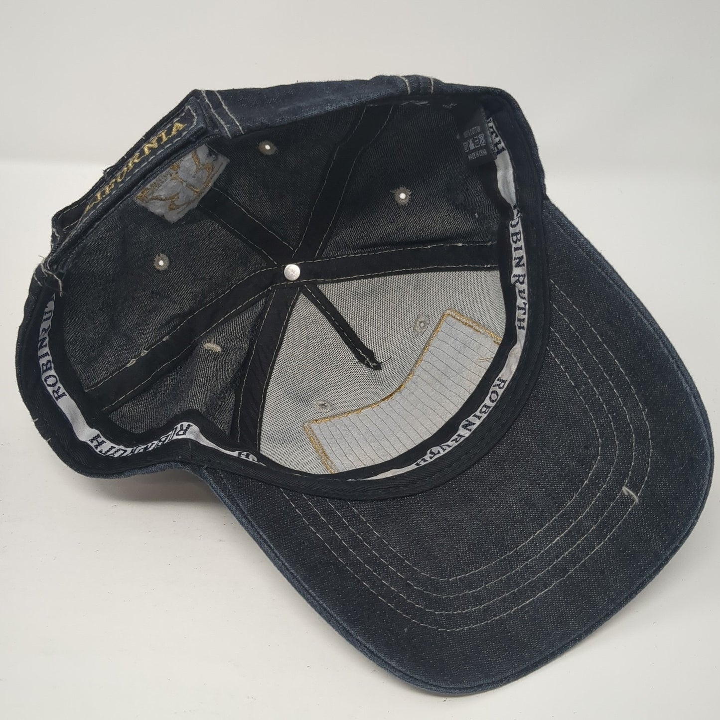 California Republic Strapback Baseball Cap Blue One Size Adjustable Robin Ruth