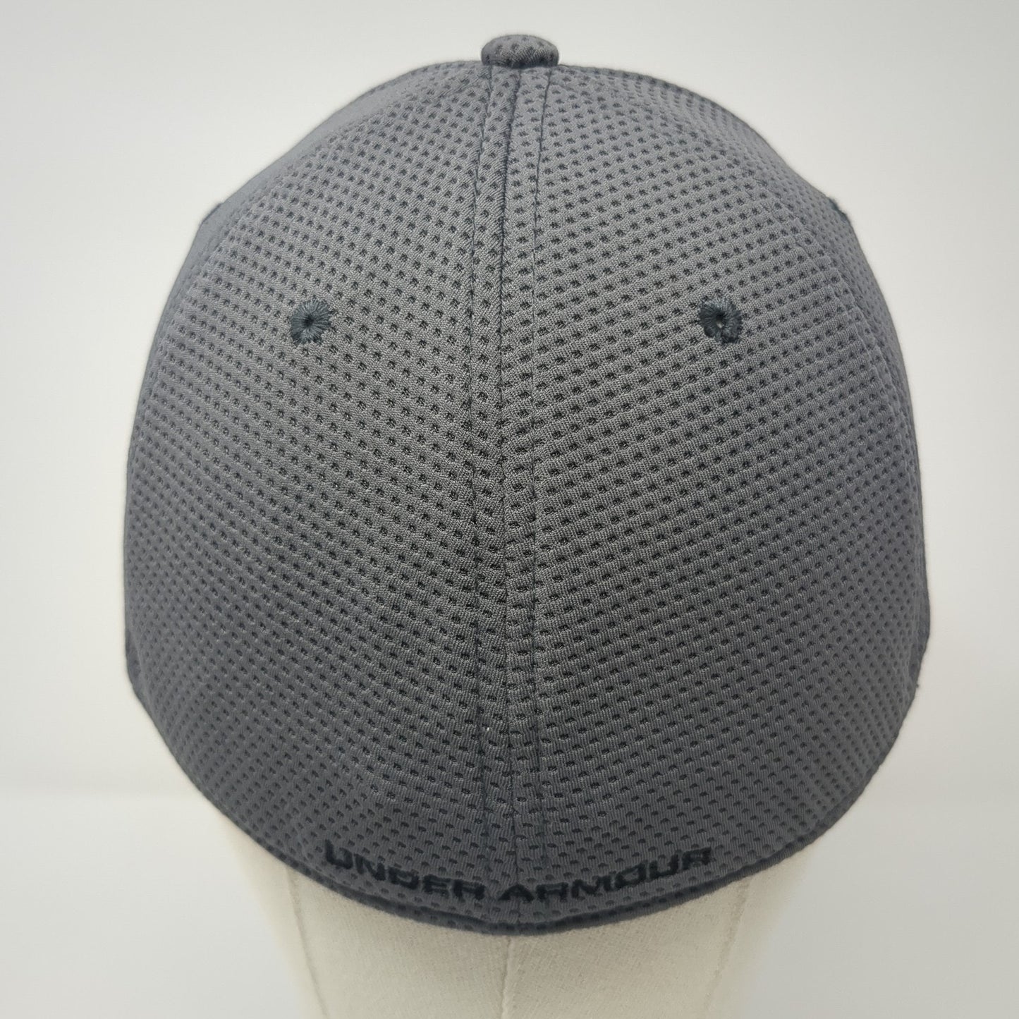 Under Armour Logo Fitted Hat Gray XL Embroidered 6 Panel Vent Holes