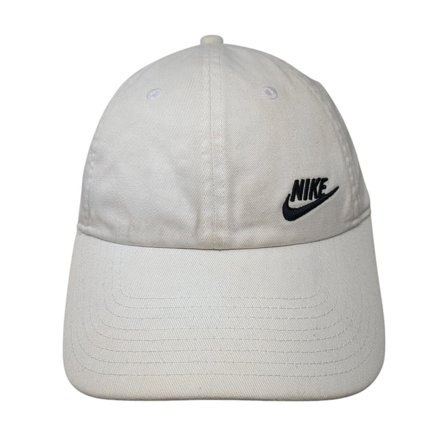 Nike Slideback Hat White Cream One Size Adjustable Embroidered Swoosh Heritage86