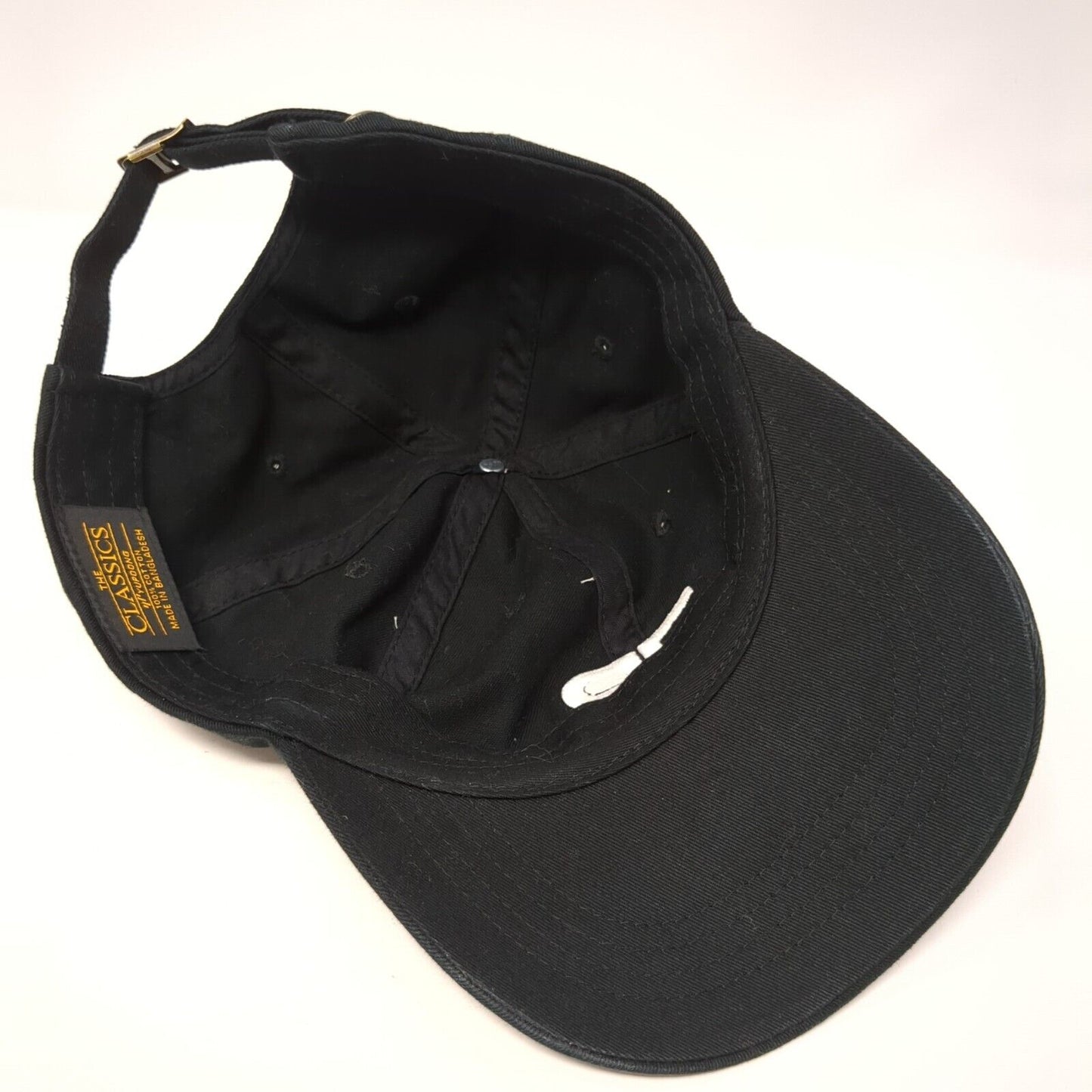 ER Slideback Hat Black One Size Adjustable Embroidered The Classics Yupoong