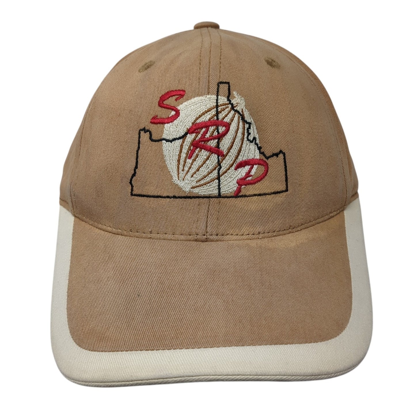 SRP Strapback Baseball Cap Brown One Size Adjustable Embroidered Port Authority