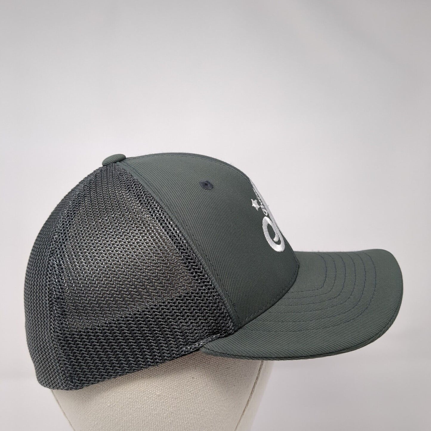 Boise Youth Fitted Trucker Hat Gray 6 3/8-6 7/8 Mesh Back Pacific Headwear