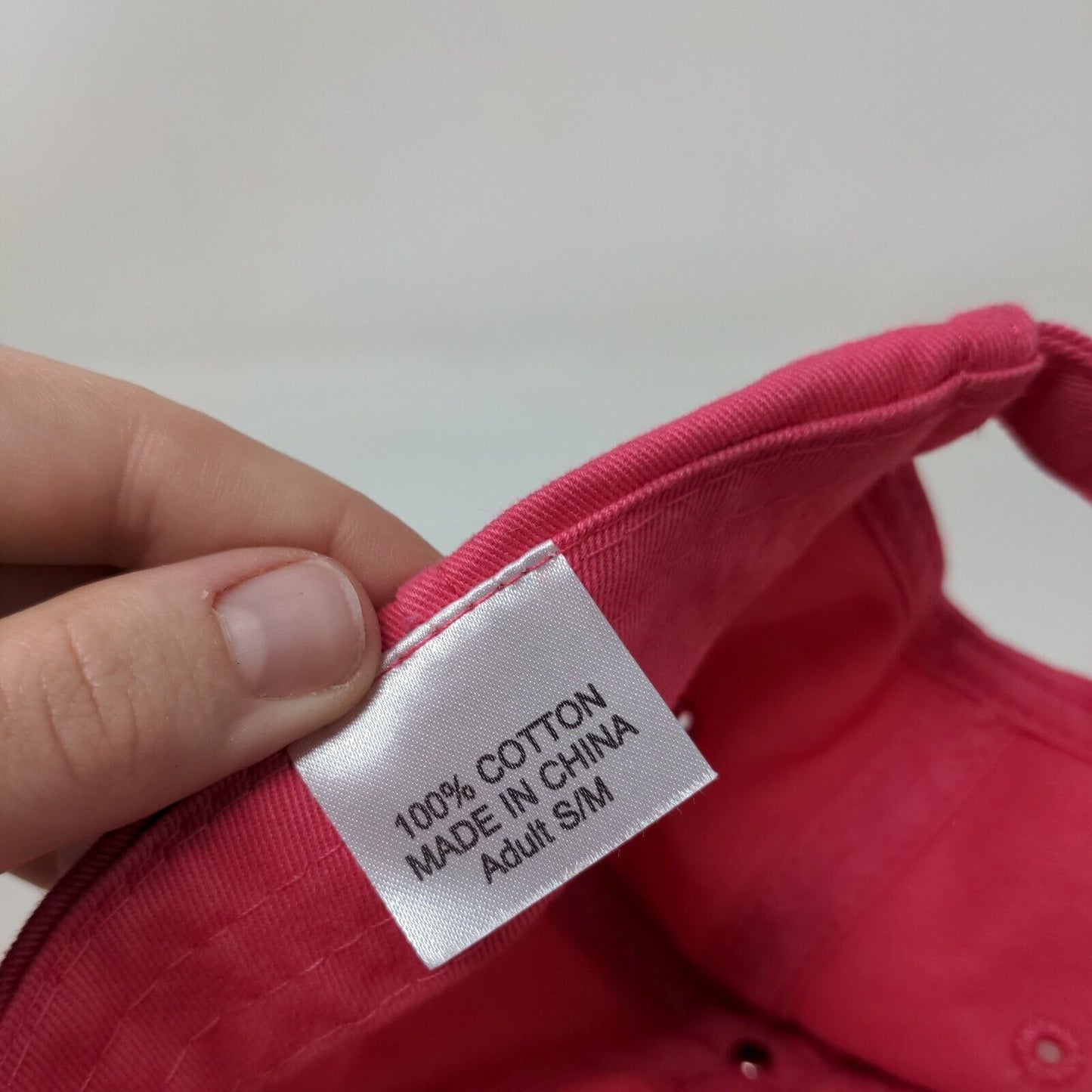 Ford Adult Slideback Hat Pink Size S/M Adjustable Vented Holes 6 Panel Cotton