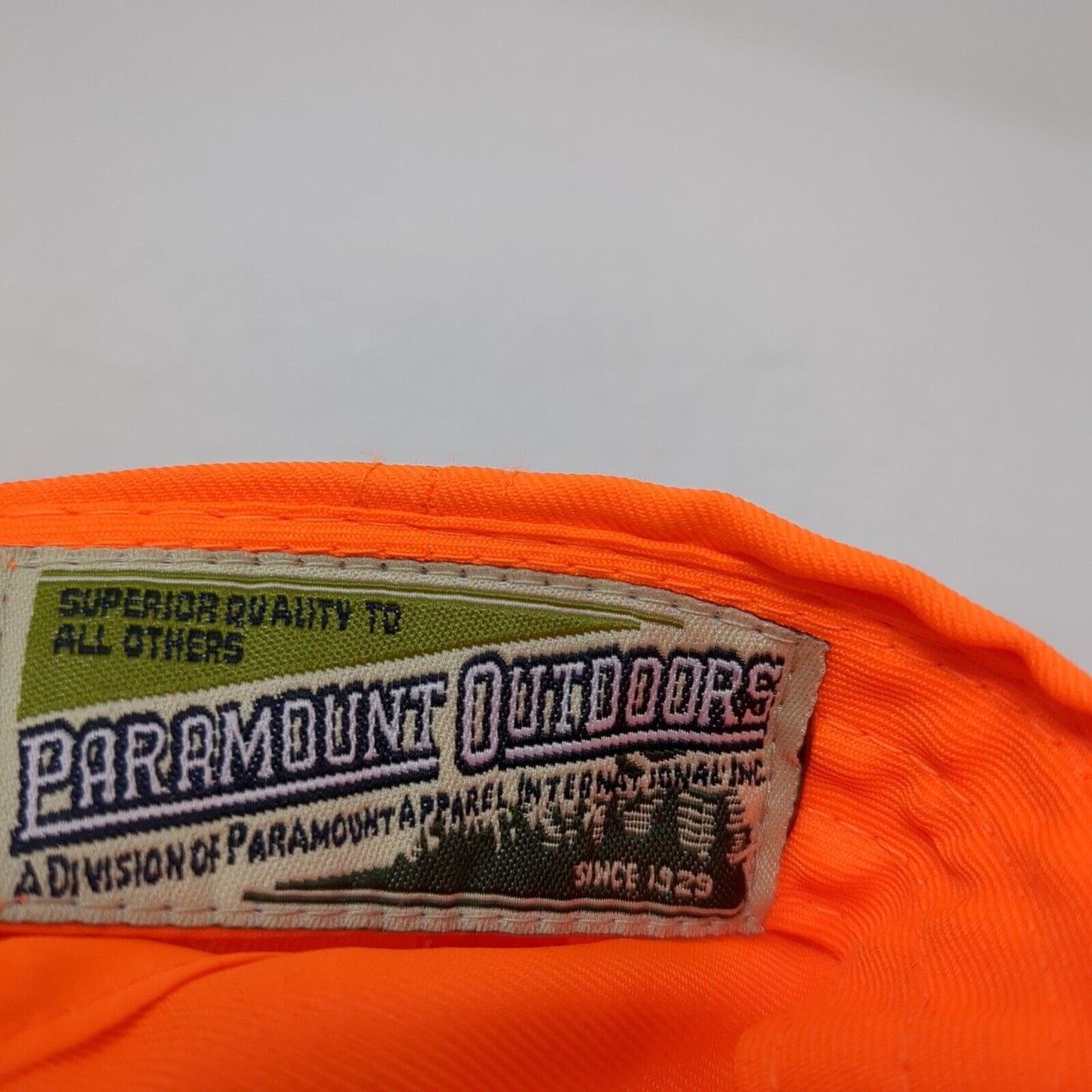 Buck Masters Slideback Hat Orange OS Adjustable Embroidered Paramount Outdoors