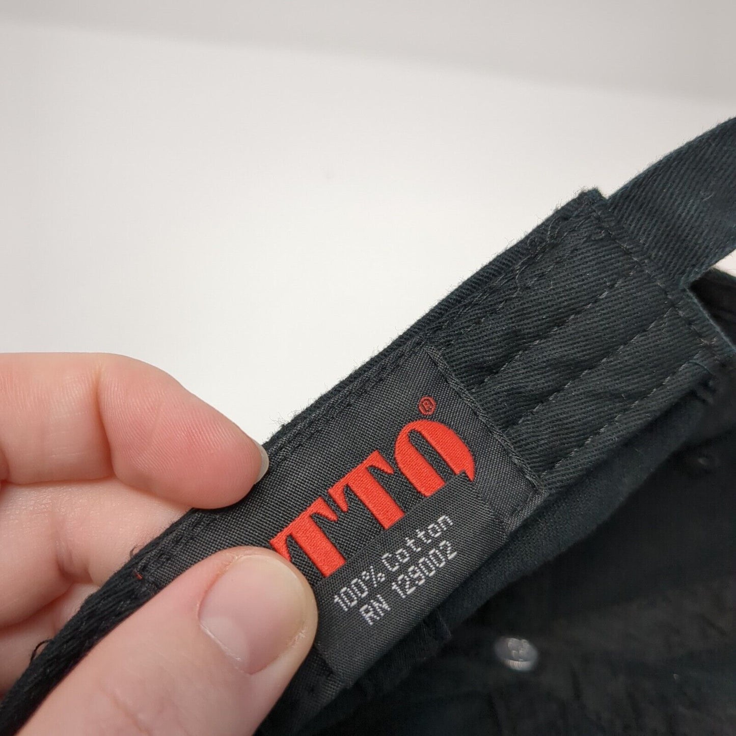 T-O Engineers Slideback Hat Black One Size Adjustable Embroidered Otto