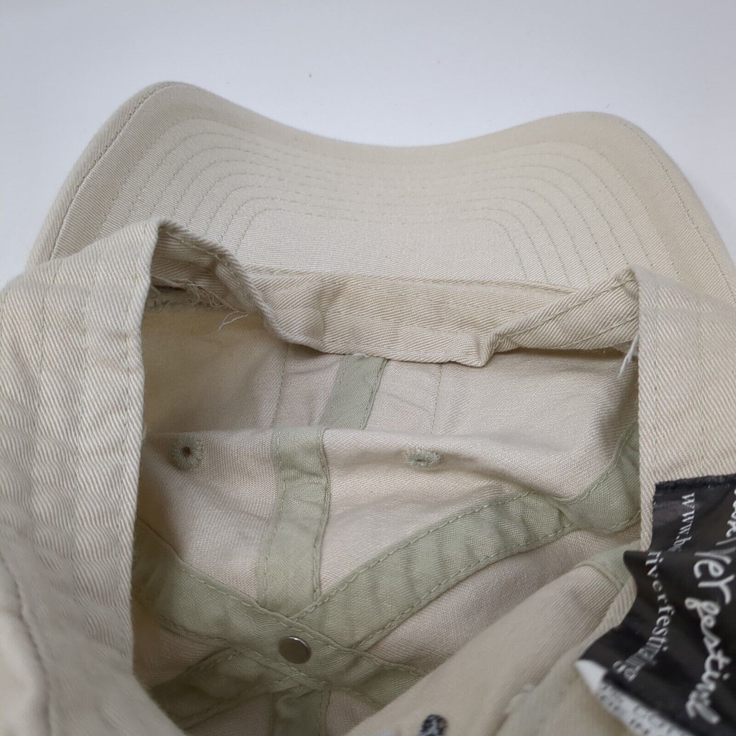 Boise River Festival Patch Slideback Hat Tan One Size Adjustable 6 Panel