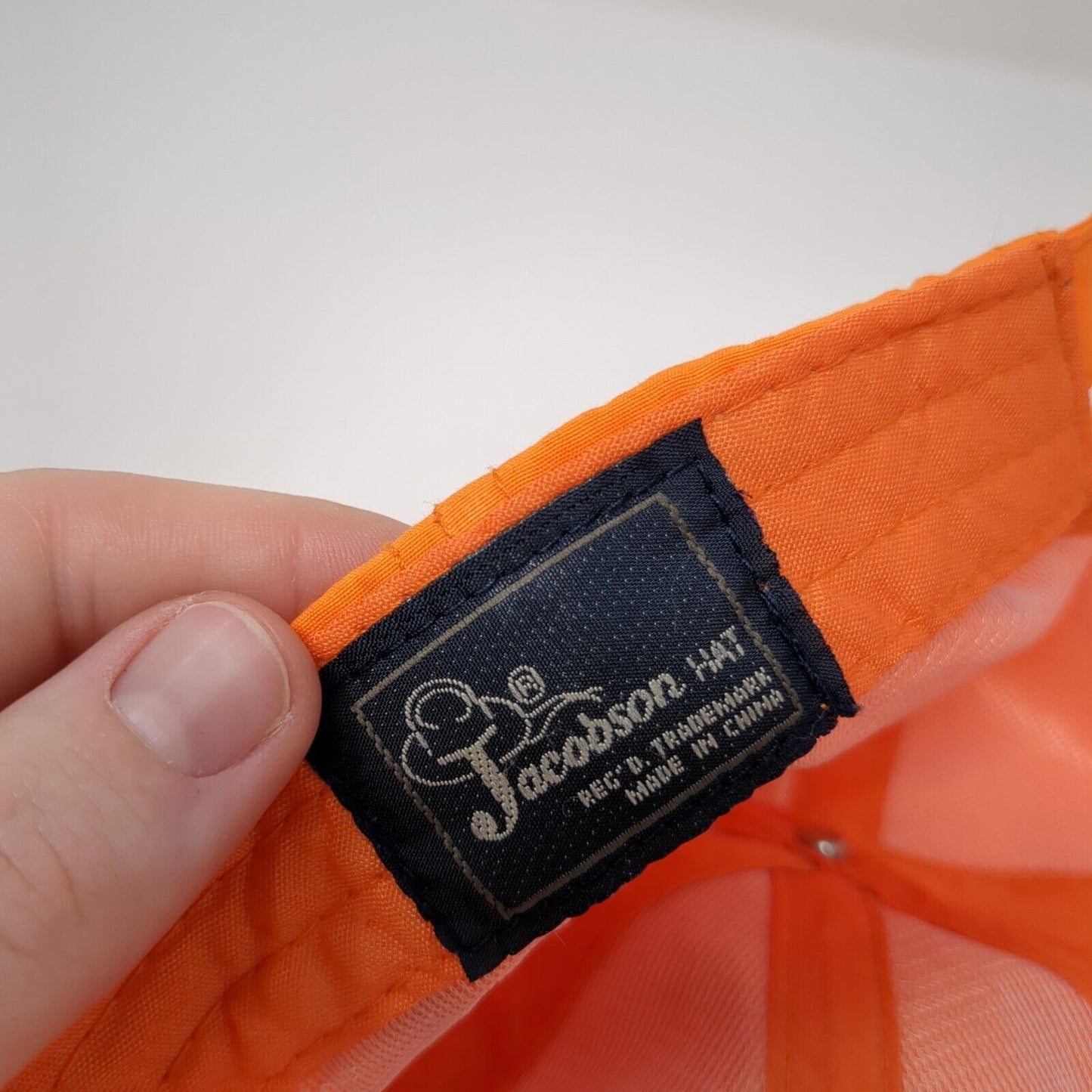 Cody Wyoming Slideback Hat Orange One Size Embroidered Jacobson Hat