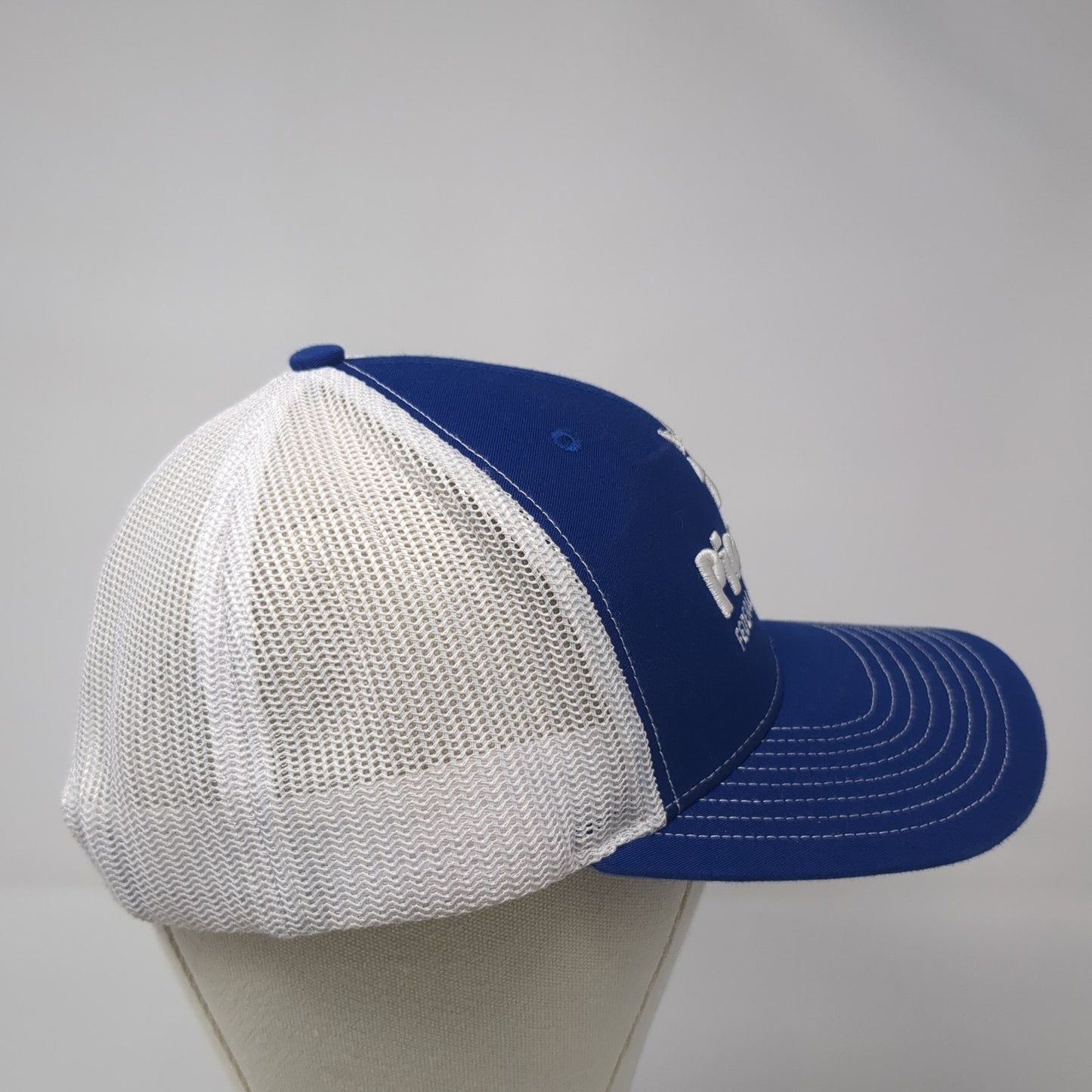 Pioneer Federal Credit Union Trucker Hat Blue OS Adjustable Mesh Back Richardson