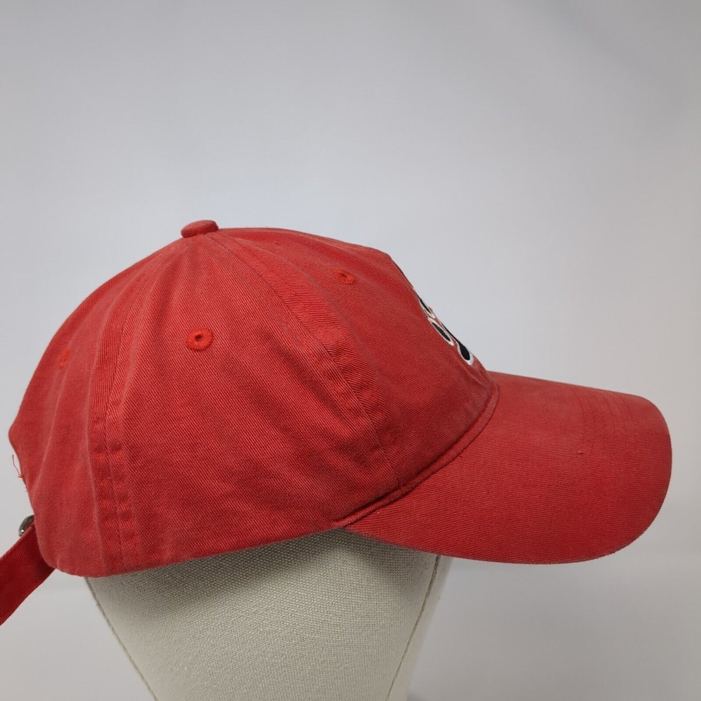 Bear Paw Slideback Hat Red OSFA Adjustable Embroidered Pacific Headwear