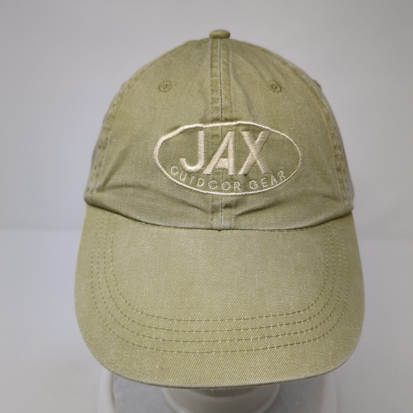 JAX Outdoor Gear Slideback Hat Tan One Size Adjustable Anvil 6 Panel