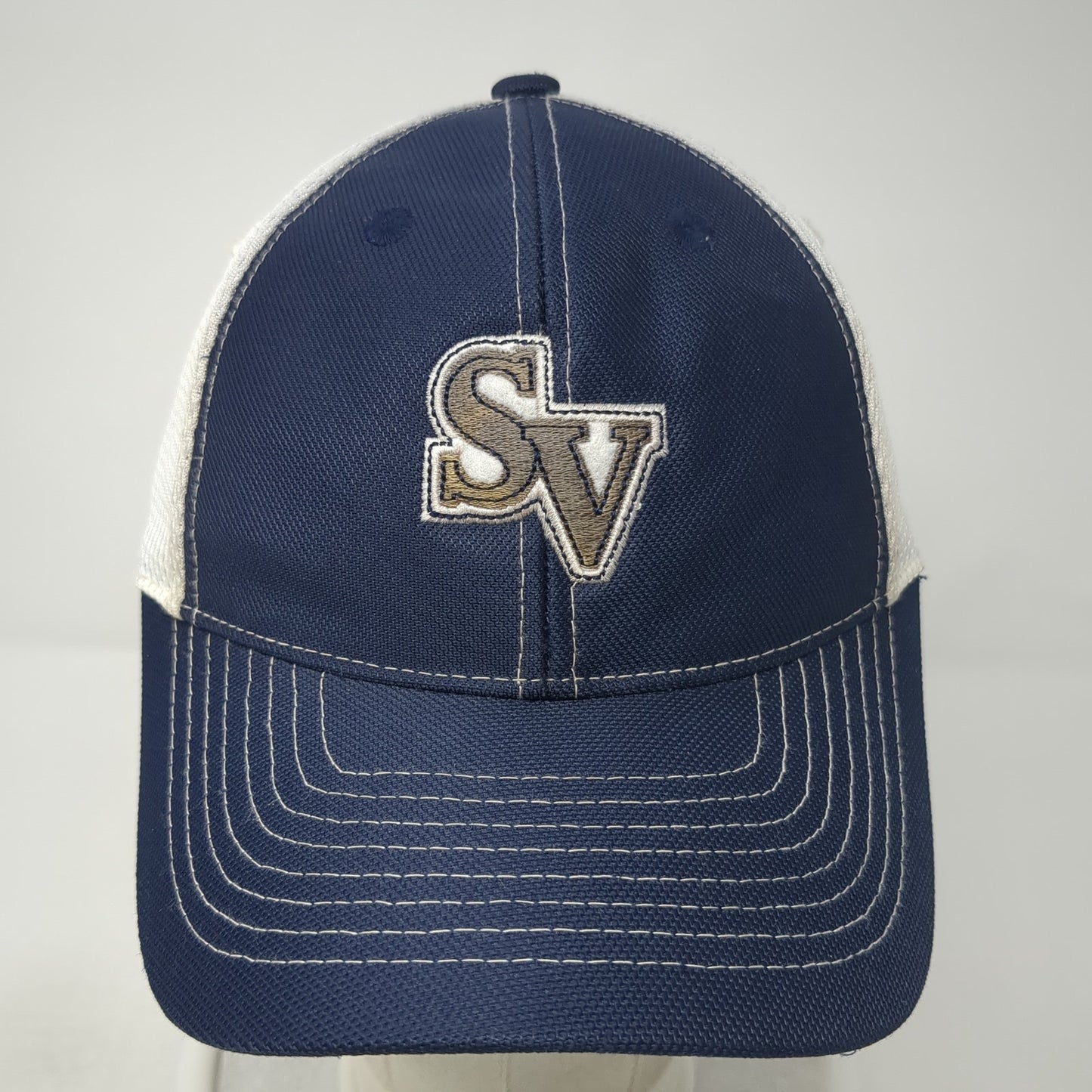 SV Sun Valley Idaho Strapback Hat Blue One Size Colorblock Imperial