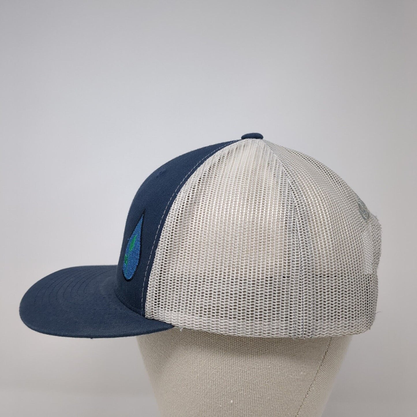 Aquairr.com Snapback Trucker Hat Blue OS Adjustable Mesh Back Classics Yupoong