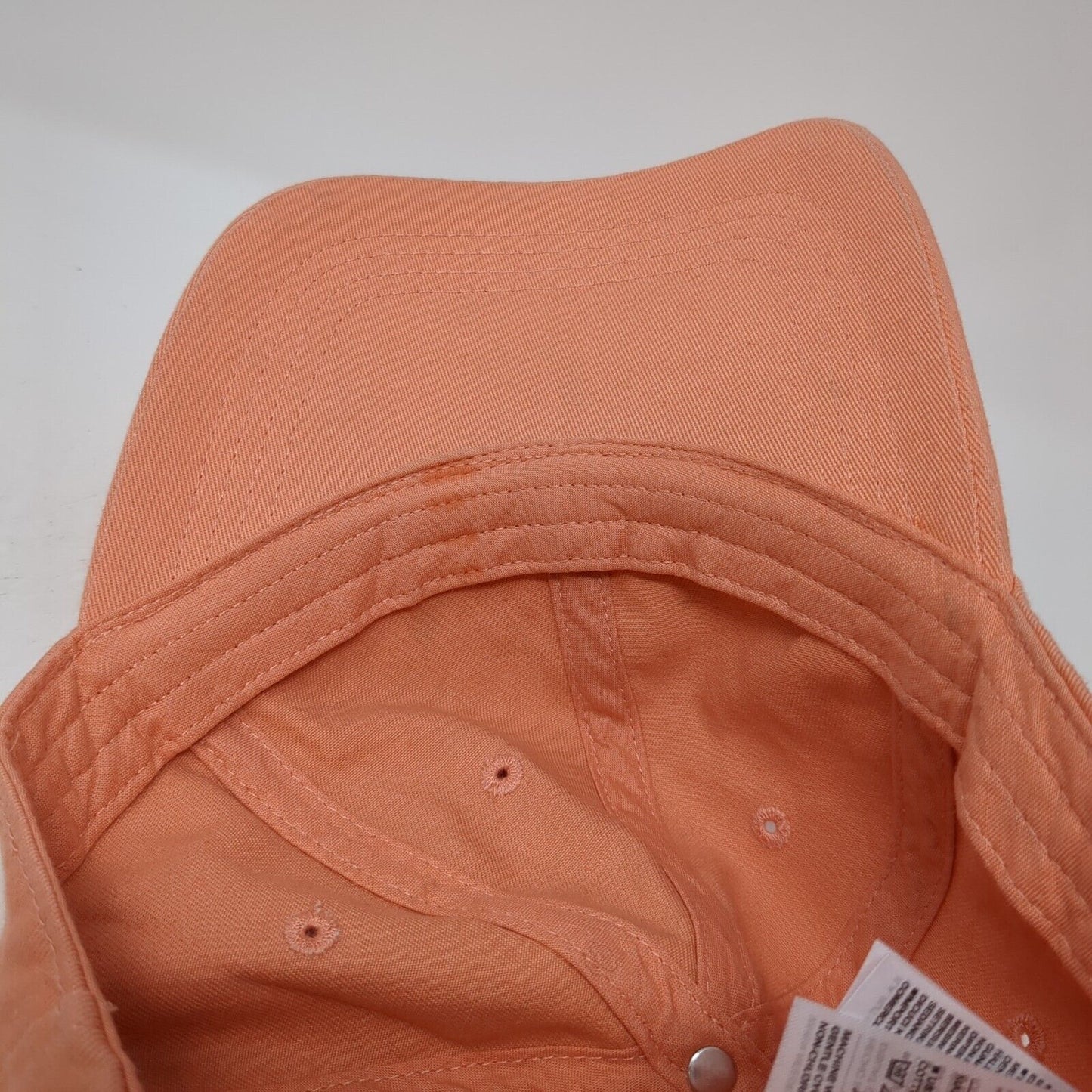 Old Navy Slideback Hat Orange One Size Adjustable Solid 6 Panel Blank
