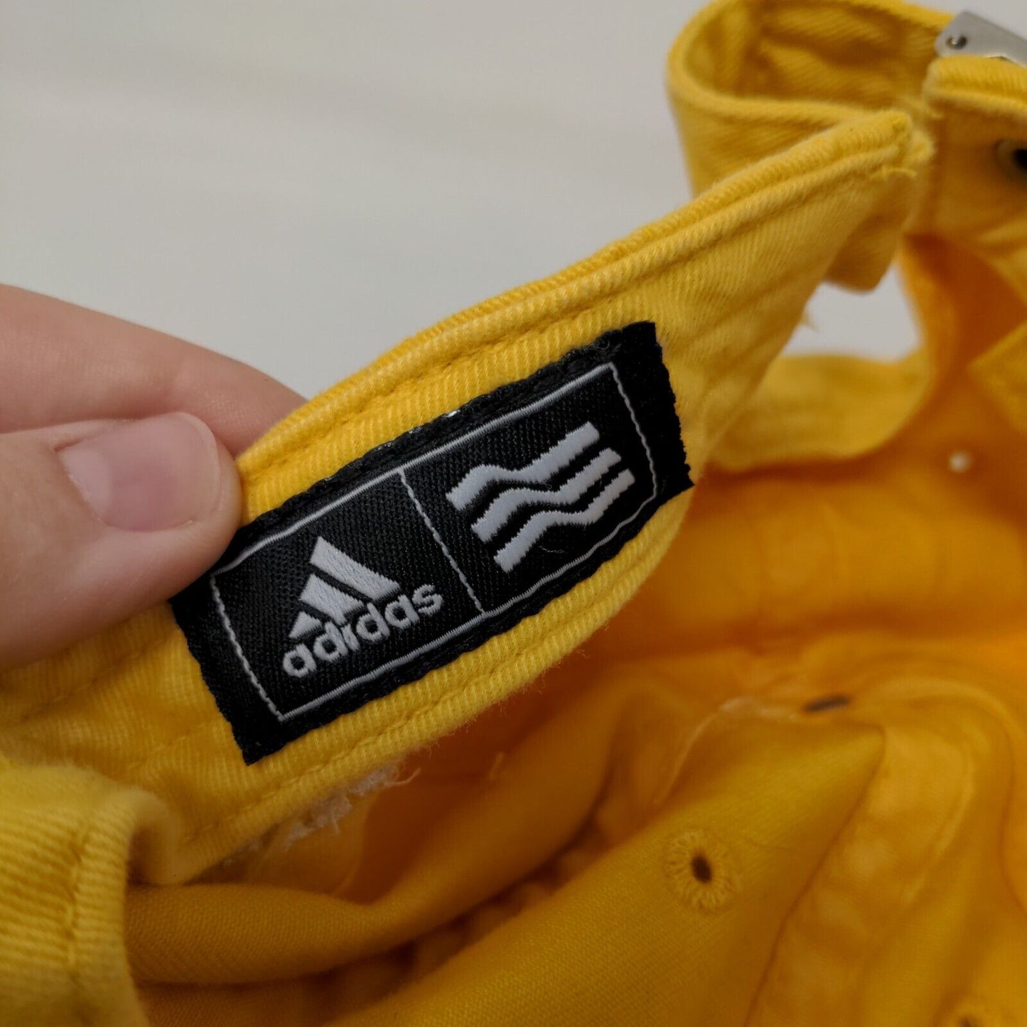 Adidas Braves Golf Slideback Hat Yellow One Size Adjustable Embroidered