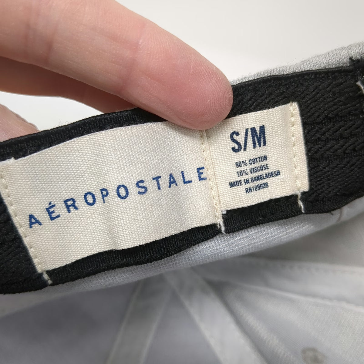 Aeropostale Baseball Cap Gray M Arched Logo Jersey Stretch Fit Embroidery hat