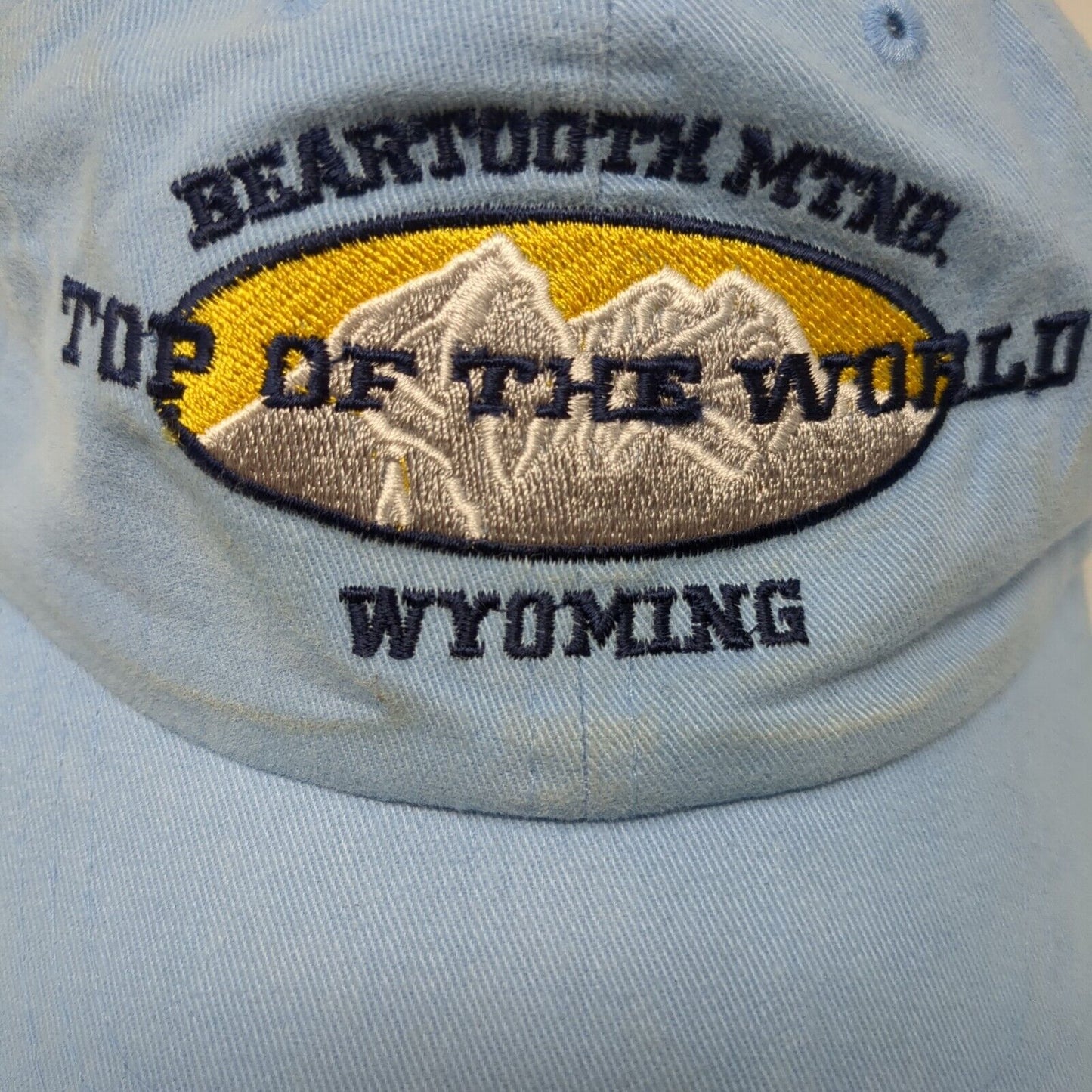 Top Of The World Beartooth Mtnb Wyoming Strapback Hat Blue OSFA Shasta Wear