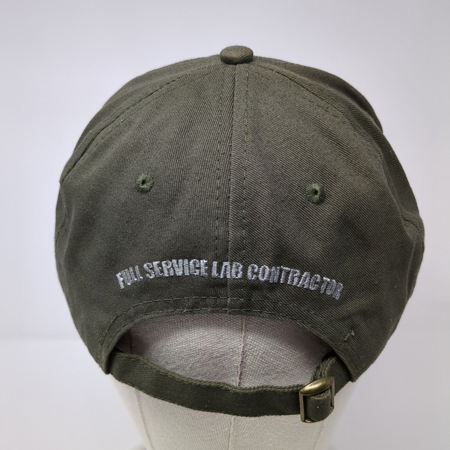 SEI Scientific Environments Inc Slideback Hat Green One Size Adjustable Cotton