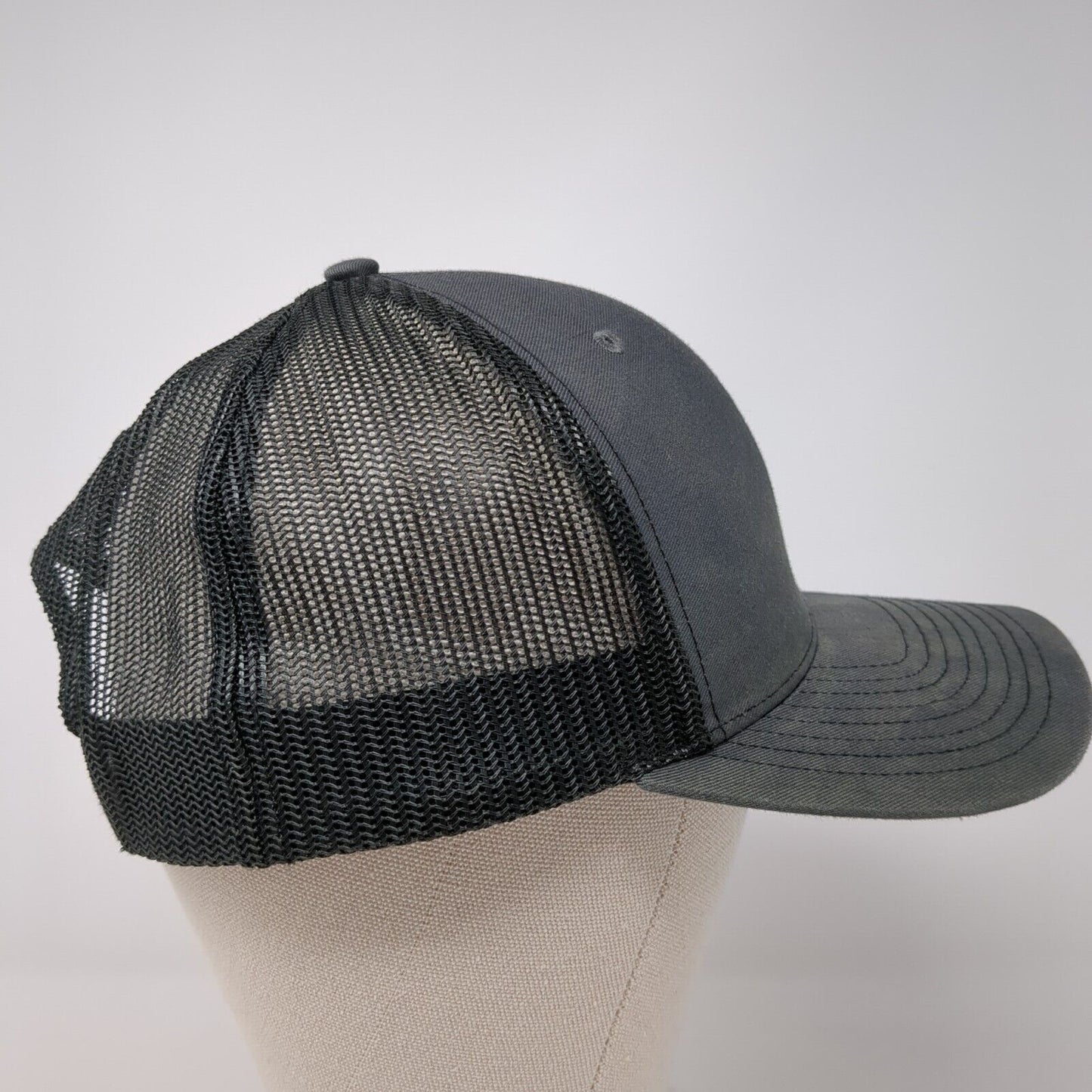 Arrow Snapback Trucker Hat Gray OS Adjustable Embroidered Mesh Back 6 Panel