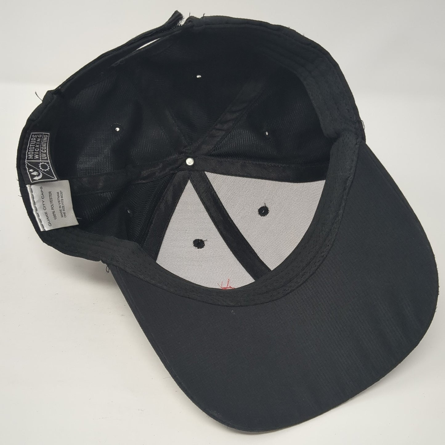 Coca-Cola Strapback Baseball Cap Black OS Adjustable Embroidered UV Coating