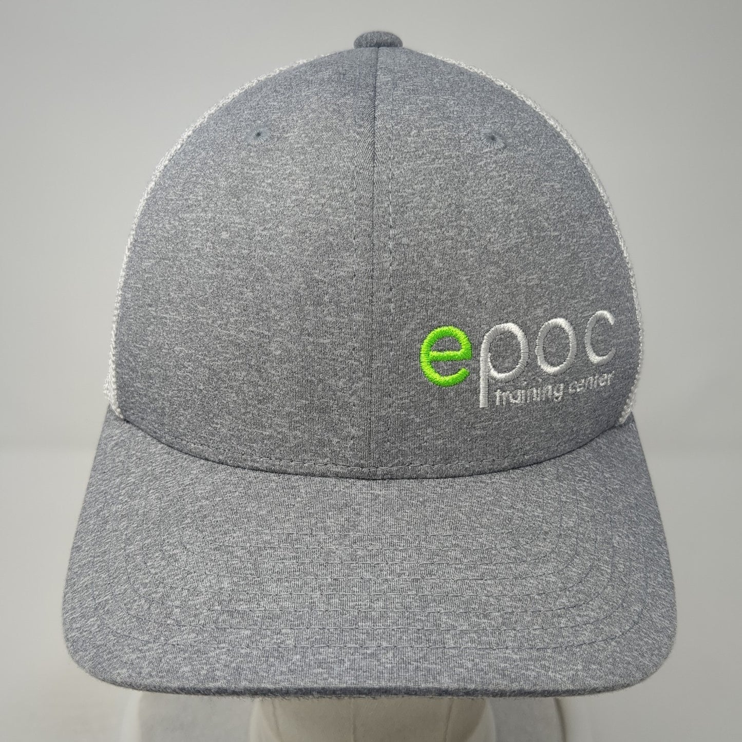 Epoc Training Center Fitted Baseball Cap Gray One Size Mesh Back Flexfit Yupoong