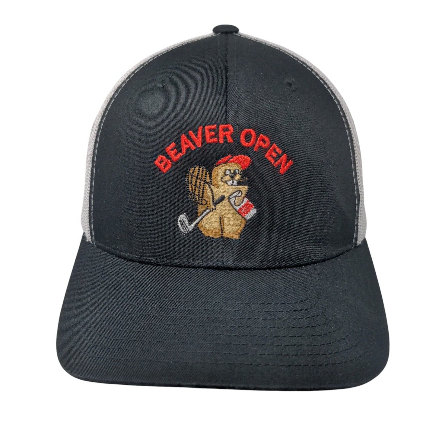 Beaver Open 2024 Snapback Trucker Hat Black OS Adjustable The Classics Yupoong
