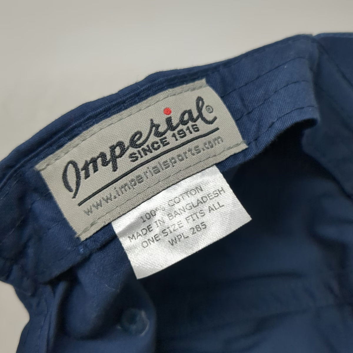 Imperial Baseball Cap Blue One Size SaddleBrooke Mountain Logo Cotton Strapback