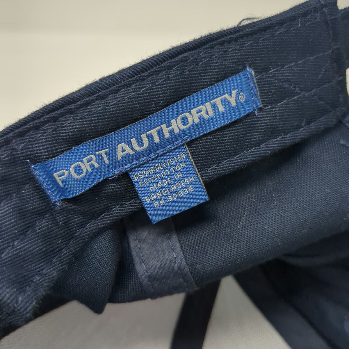 Port Authority Baseball Cap Blue One Size City of Oak Harbor Hat Slideback