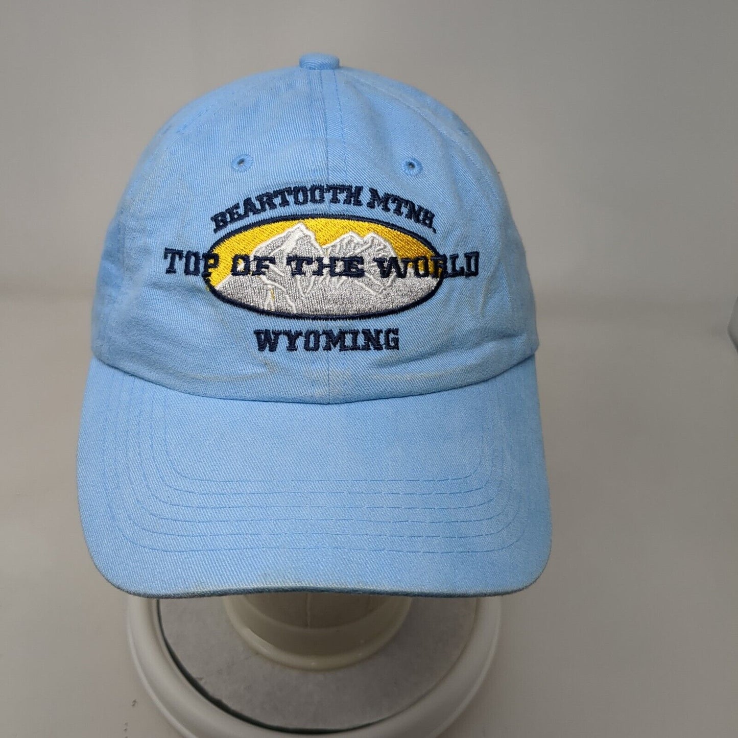 Top Of The World Beartooth Mtnb Wyoming Strapback Hat Blue OSFA Shasta Wear
