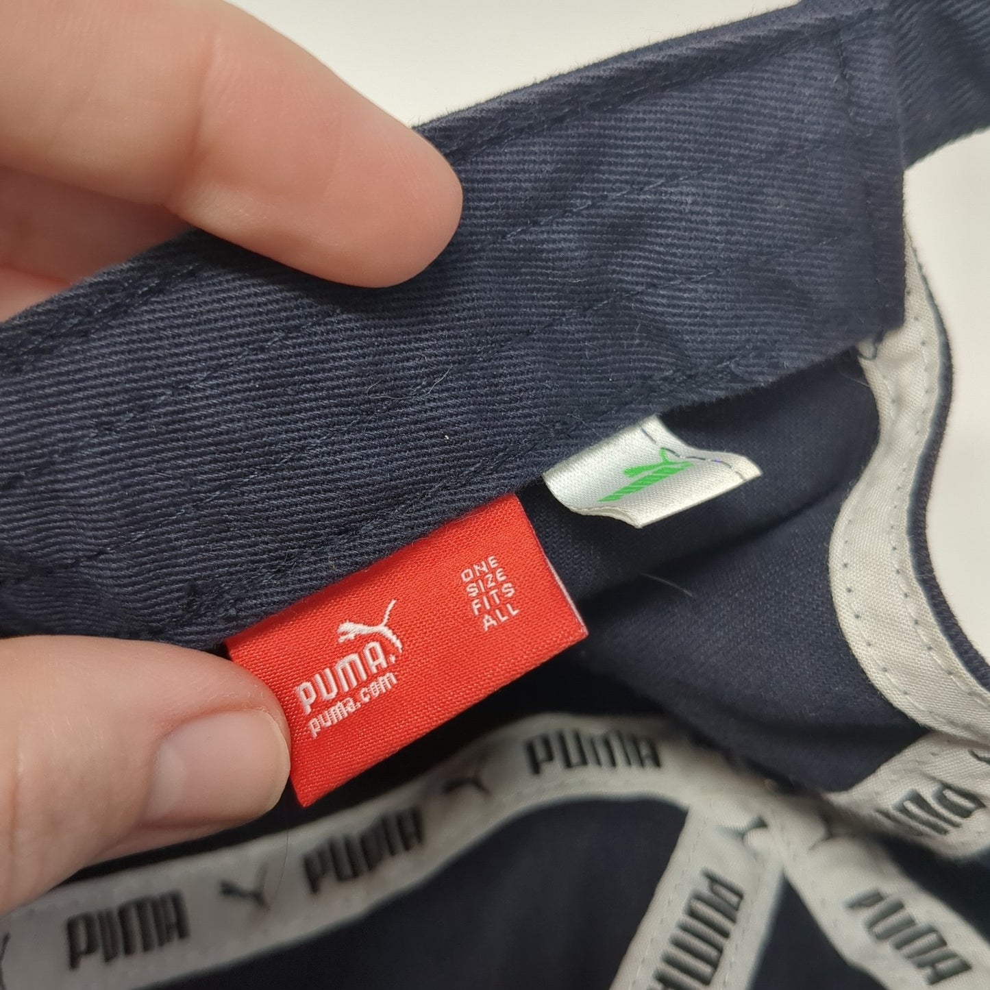 Puma Slideback Baseball Cap Blue One Size Adjustable Embroidered 6 Panel