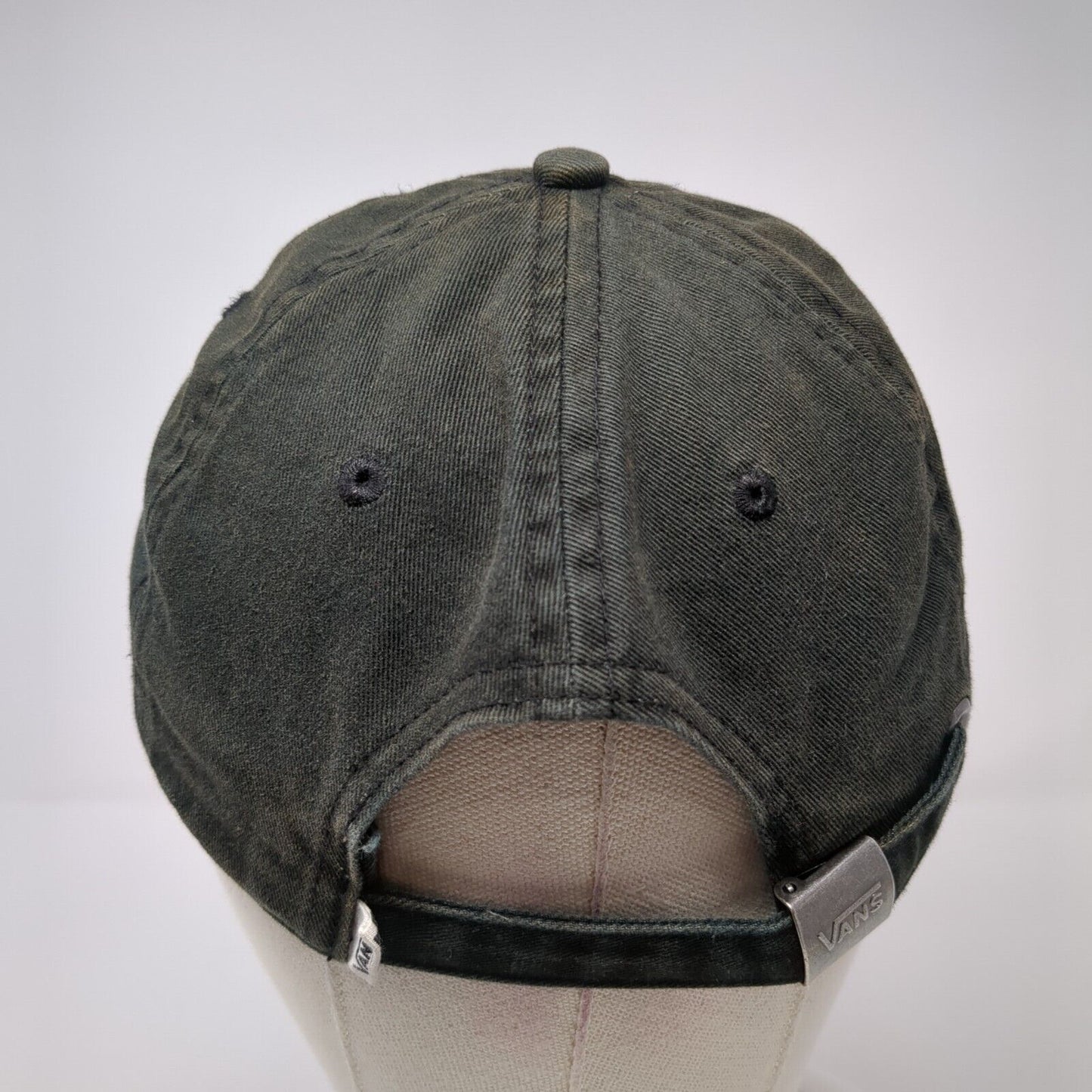 VANS Off The Wall Slideback Hat Black One Size Adjustable Embroidered 6 Panel