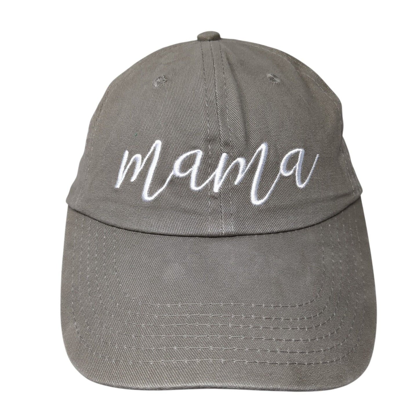 Mama Slideback Hat Brown One Size Adjustable 6 Panel The Belly Boxes