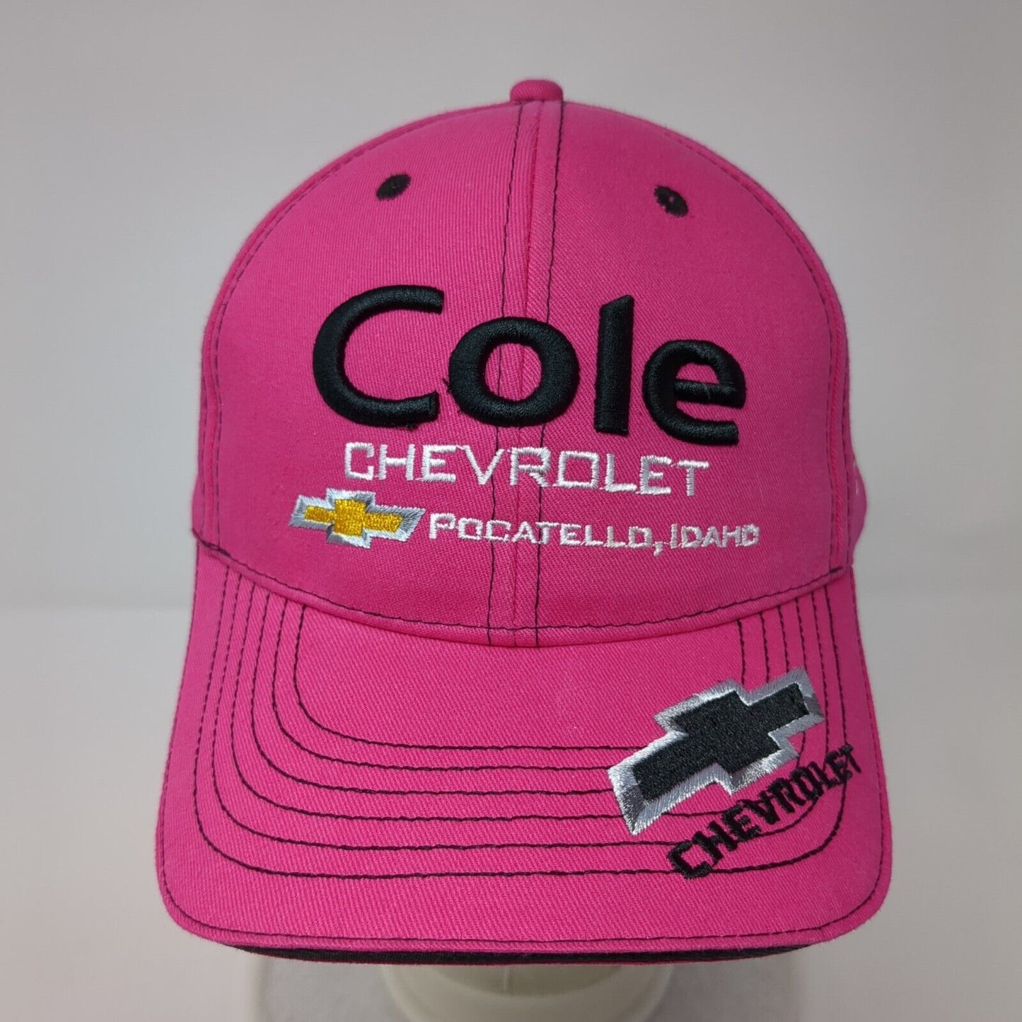 Cole Chevrolet Pocatello Idaho Snapback Hat Ponytail Pink One Size