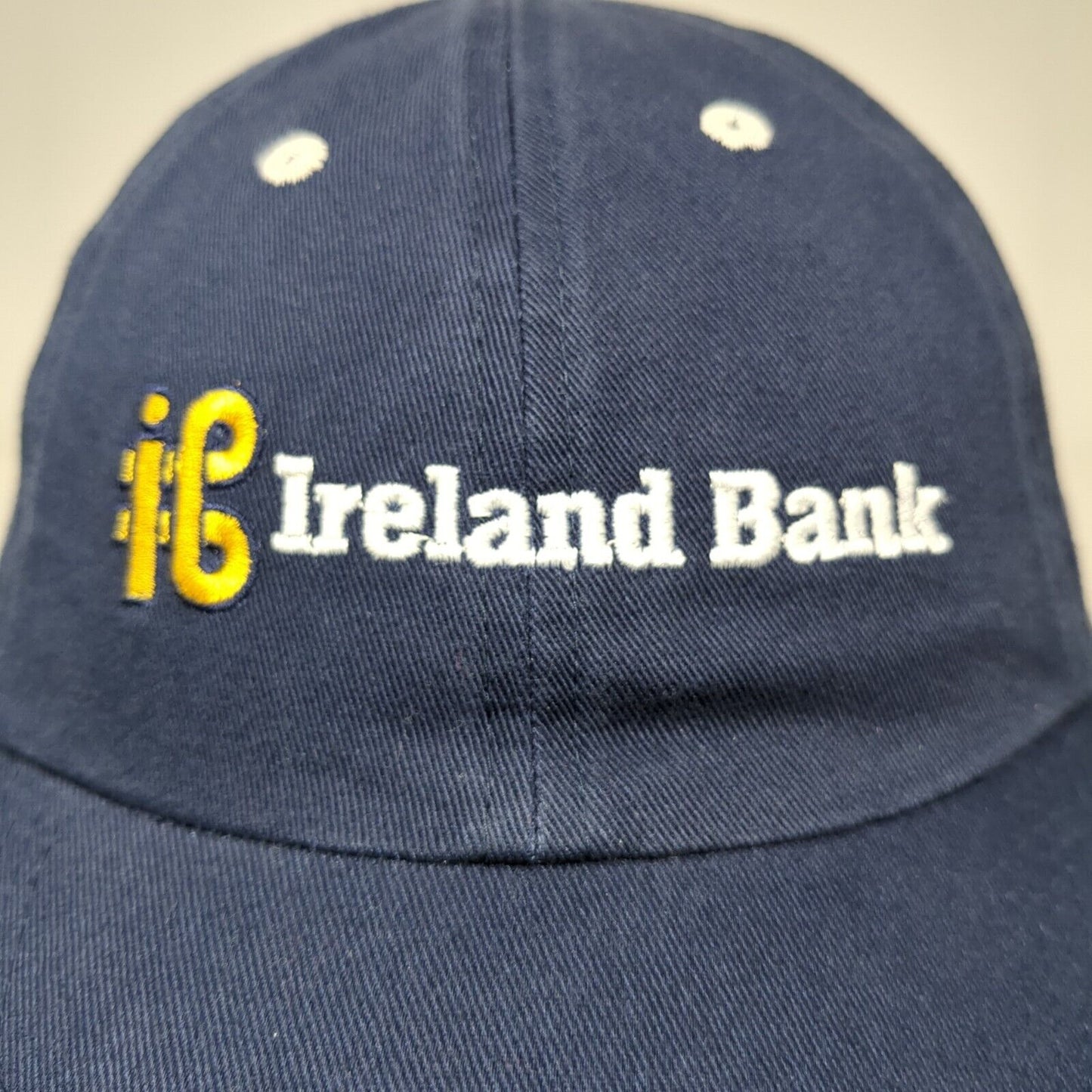 Ireland Bank Slideback Hat Blue One Size Embroidered Fahrenheit 6 Panel