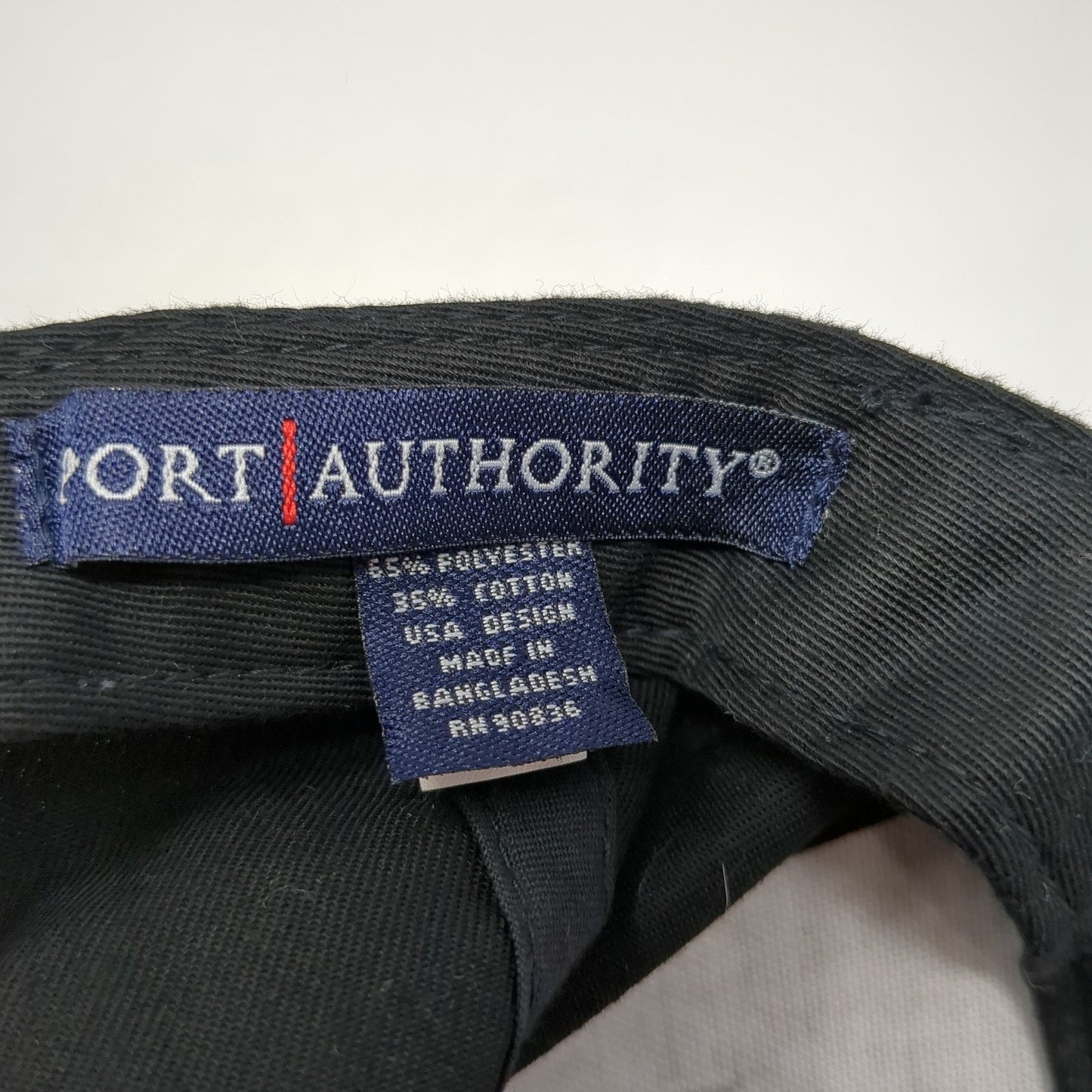 Unleashed Slideback Hat Black One Size Adjustable Port Authority 6 Panel