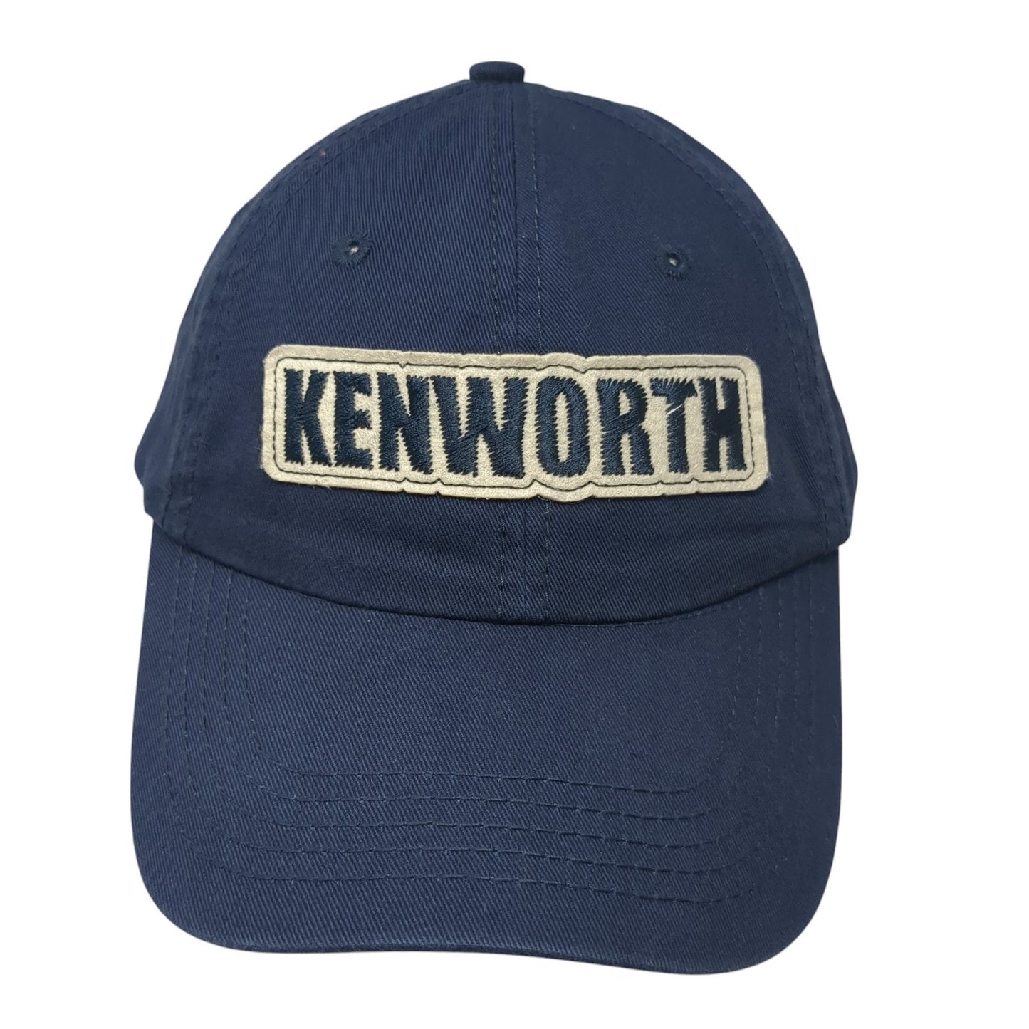 Kenworth Spell Out Strapback Hat Blue One Size Adjustable Embroidered