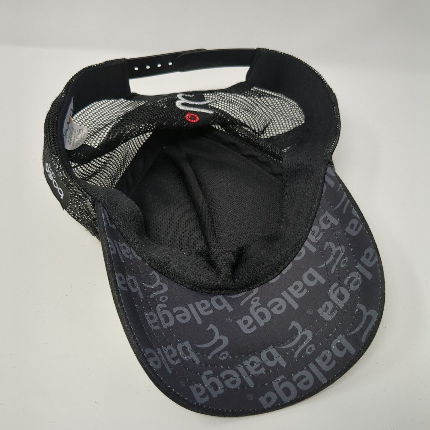 Balega Snapback Trucker Hat Black One Size Mesh Back Solid Boco Gear
