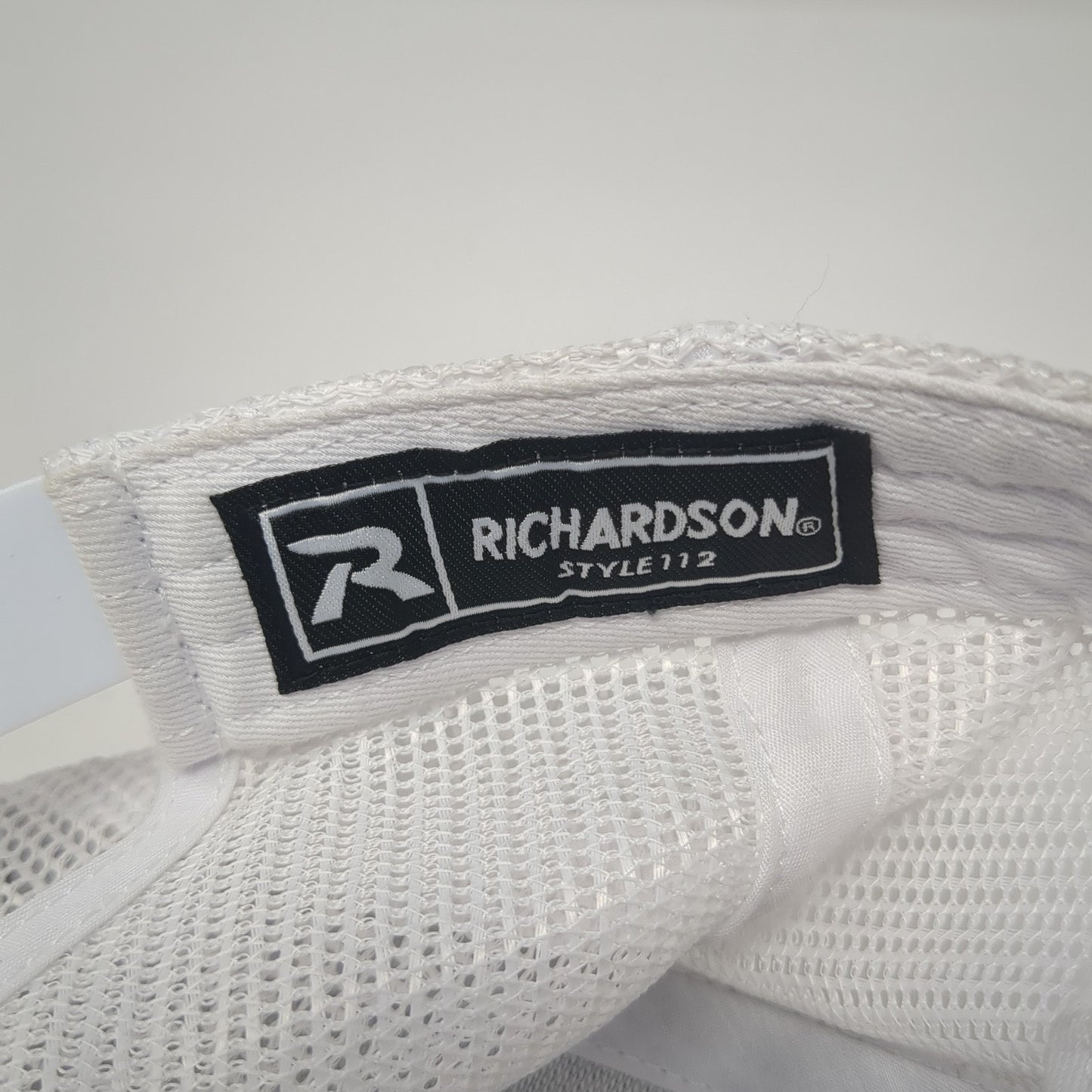 Richardson Snapback Trucker Hat Gray One Size Adjustable Embroidered Mesh Back