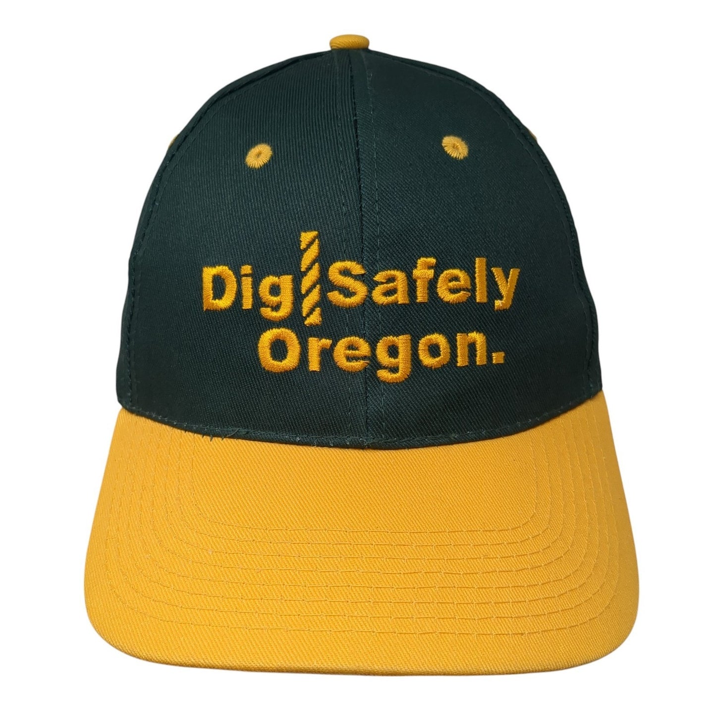 Dig Safety Oregon Strapback Baseball Cap Multicolor OS Adjustable Embroidered