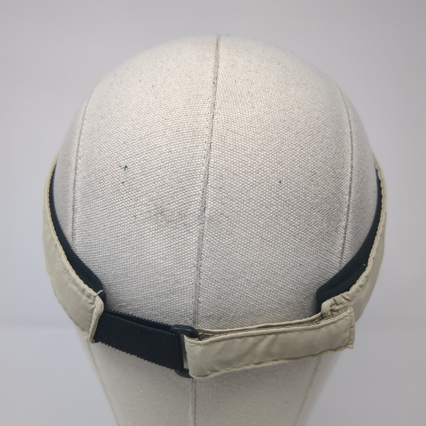 All American Fisherman Sun Visor Hat Beige One Size Adjustable Strap Signatures