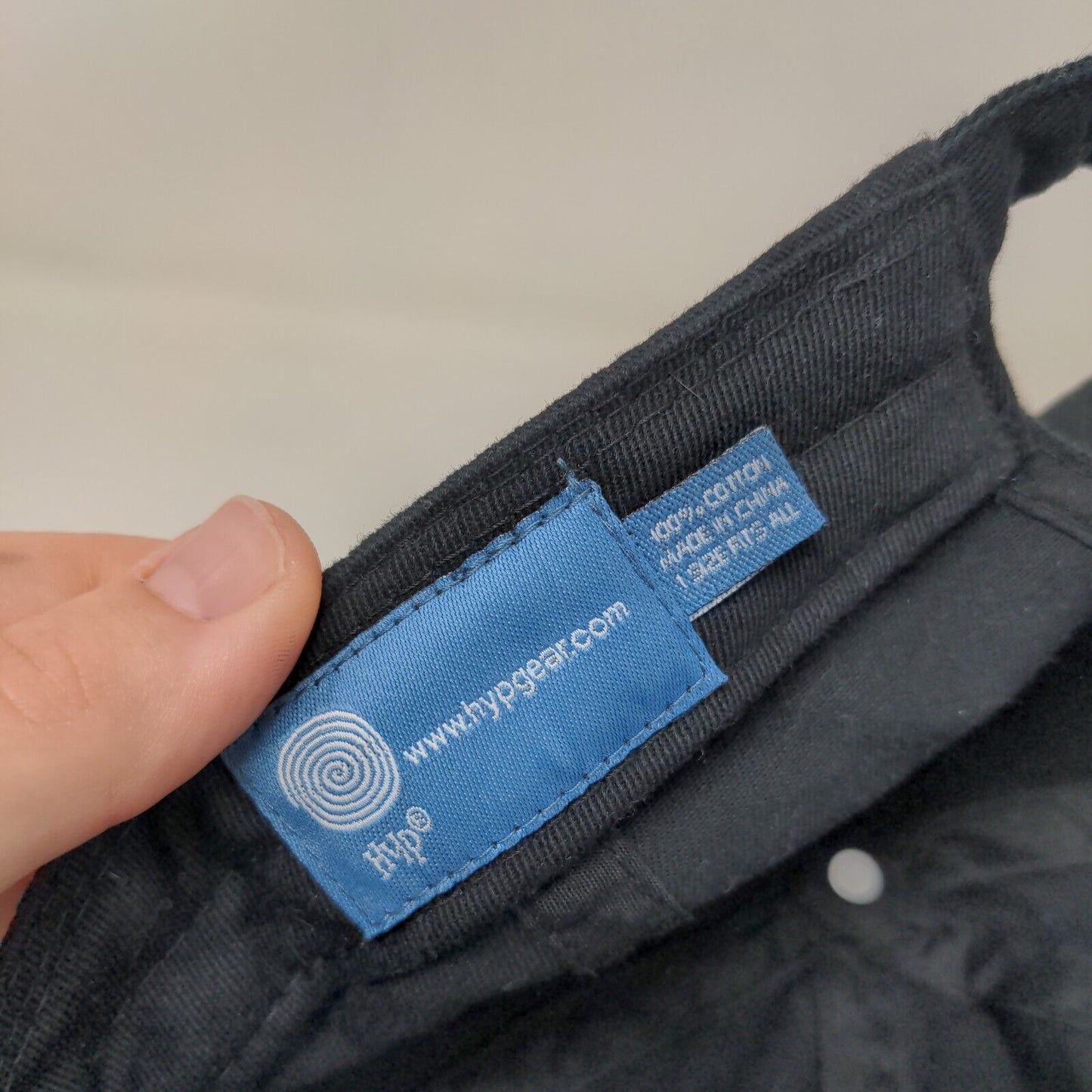 'Til Death Slideback Hat Black OSFA Adjustable Embroidered 6 Panel