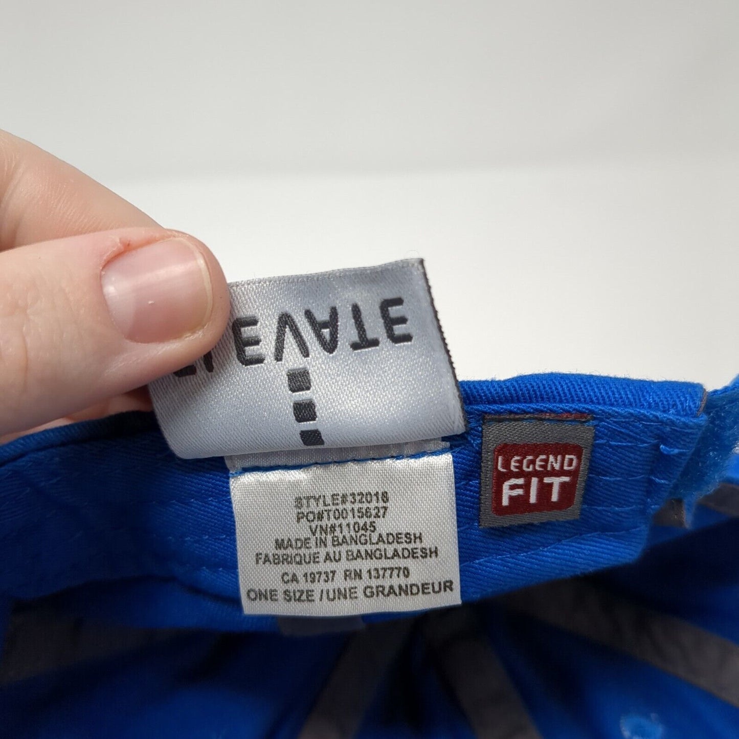 Capital Vacations Strapback Hat Blue One Size Legend Fit Adjustable