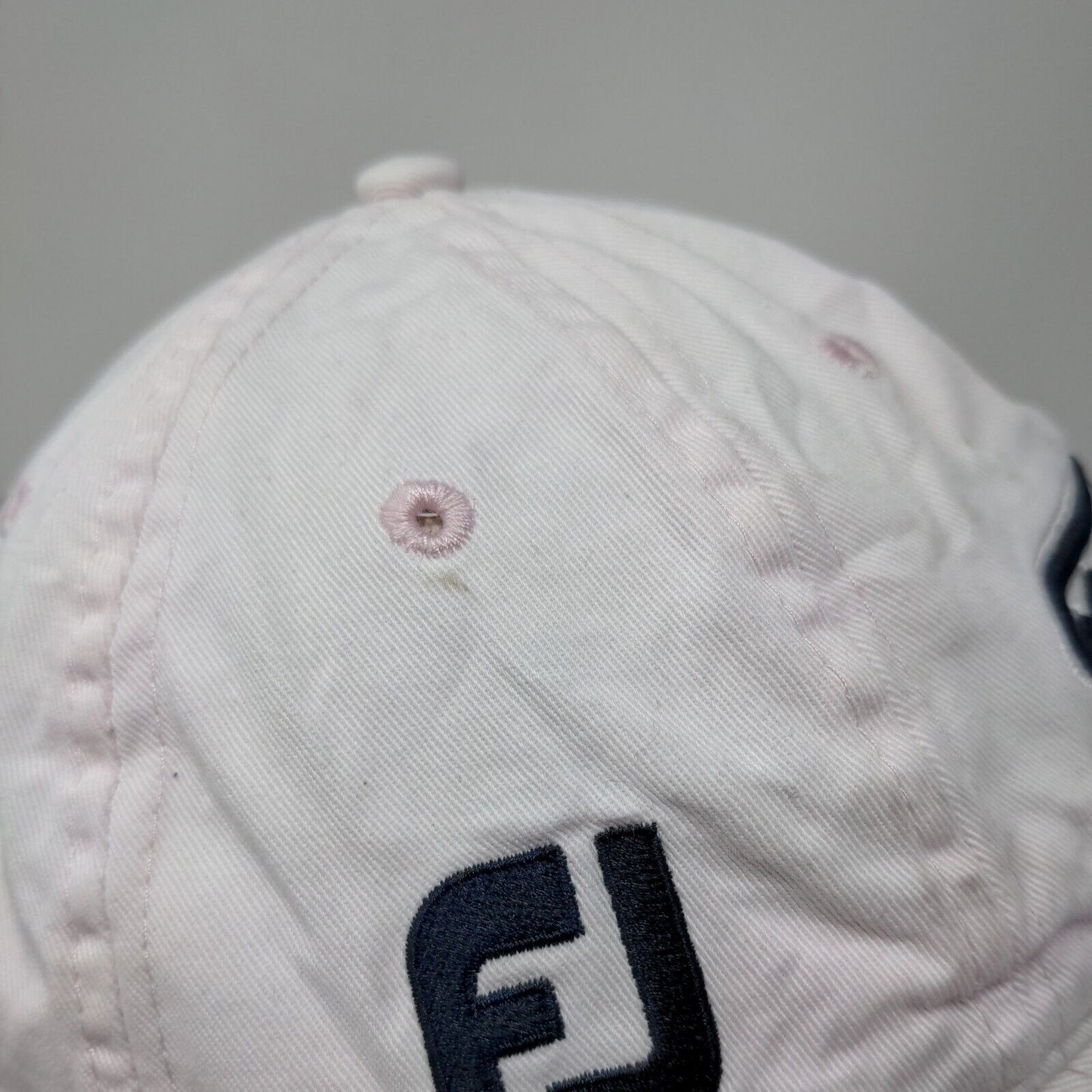 Titleist FJ Slideback Hat Whiteish-Pink One Size Adjustable Embroidered 6 Panel