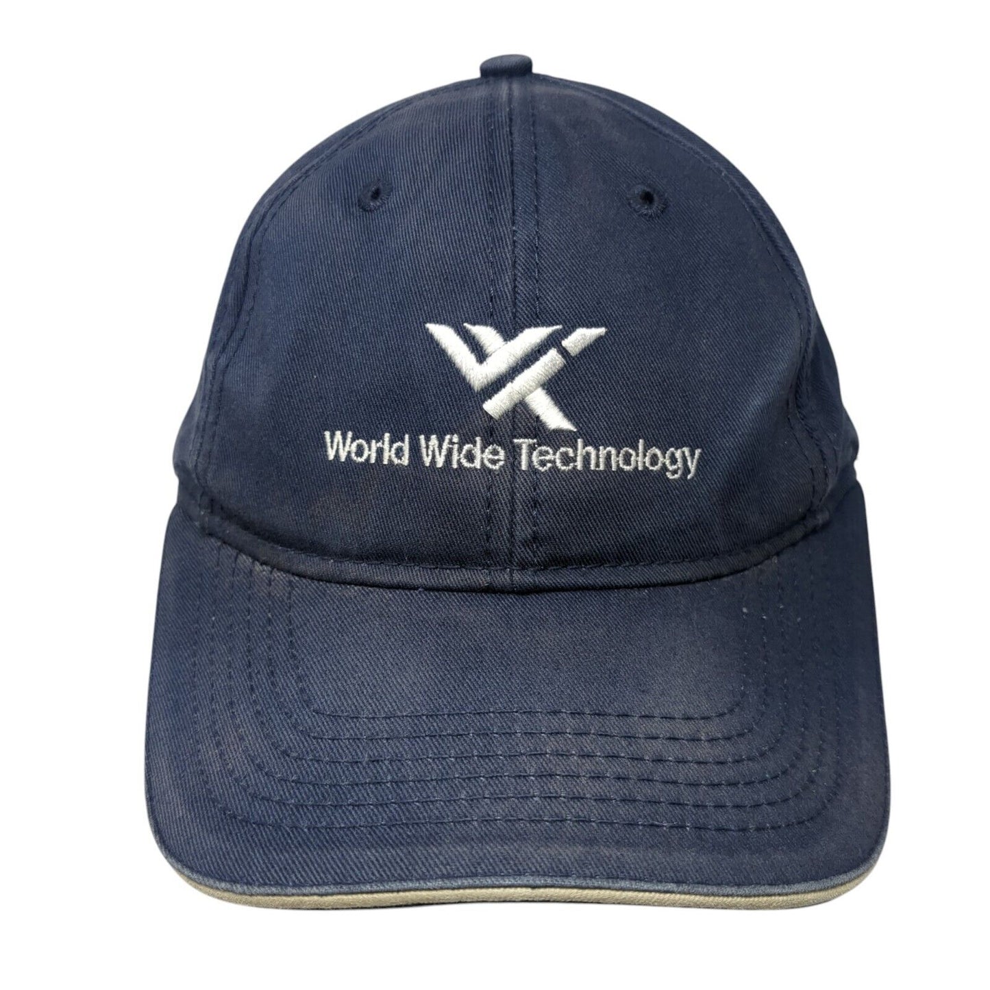 World Wide Technology Slideback Hat Blue One Size Adjustable 6 Panel