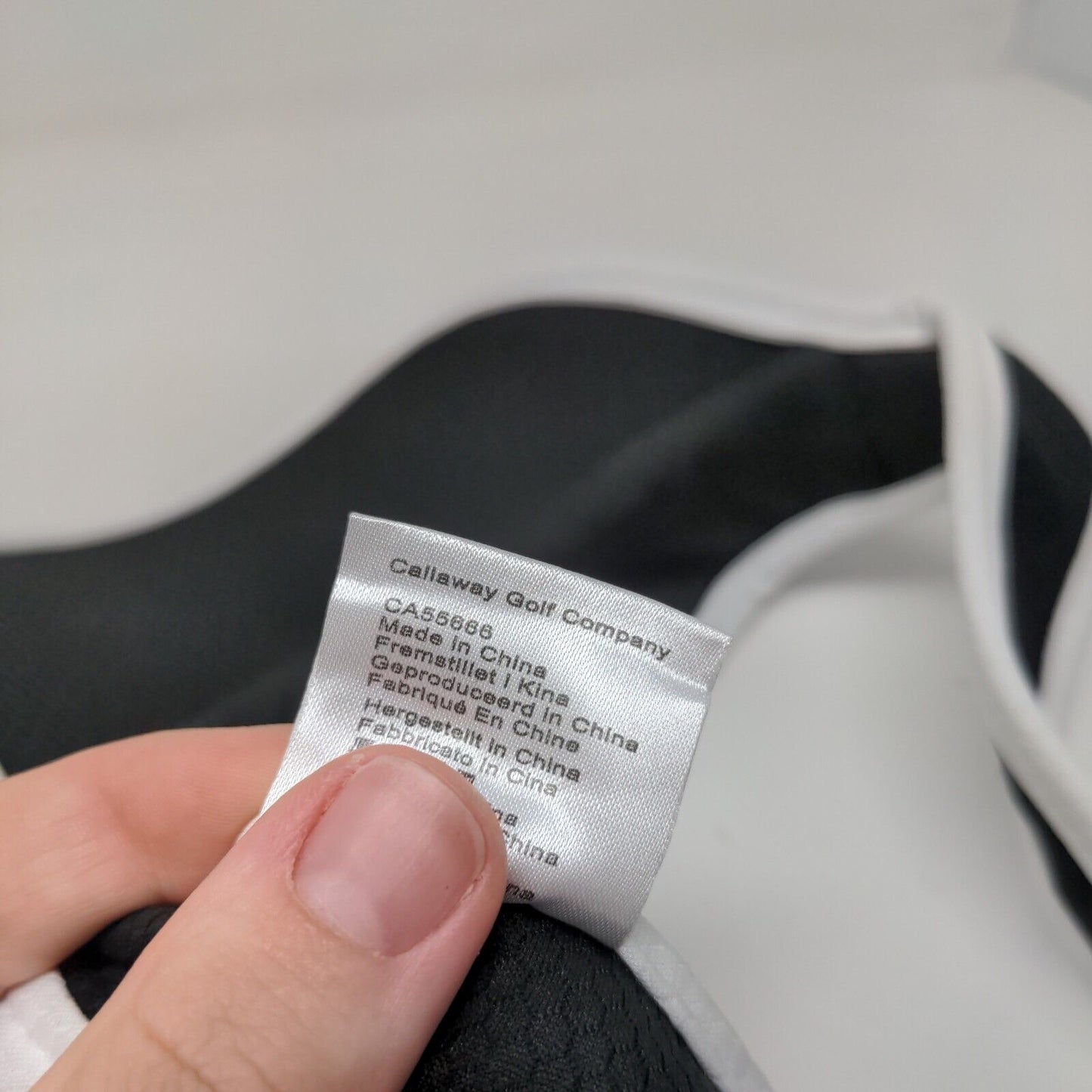 Callaway Strapback Golf Sun Visor Black One Size Adjustable Embroidered