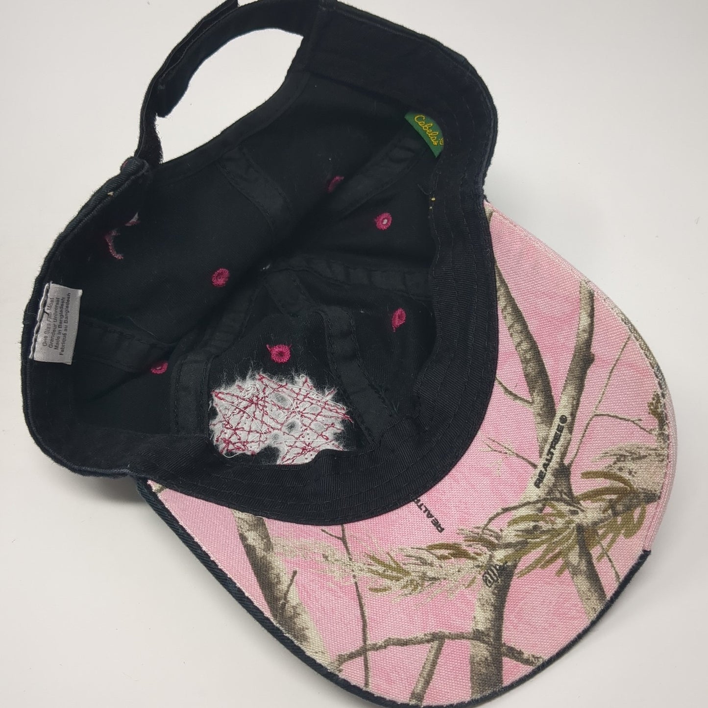 Letter C Strapback Hat Black Camo One Size Adjustable Cabela's Outdoor