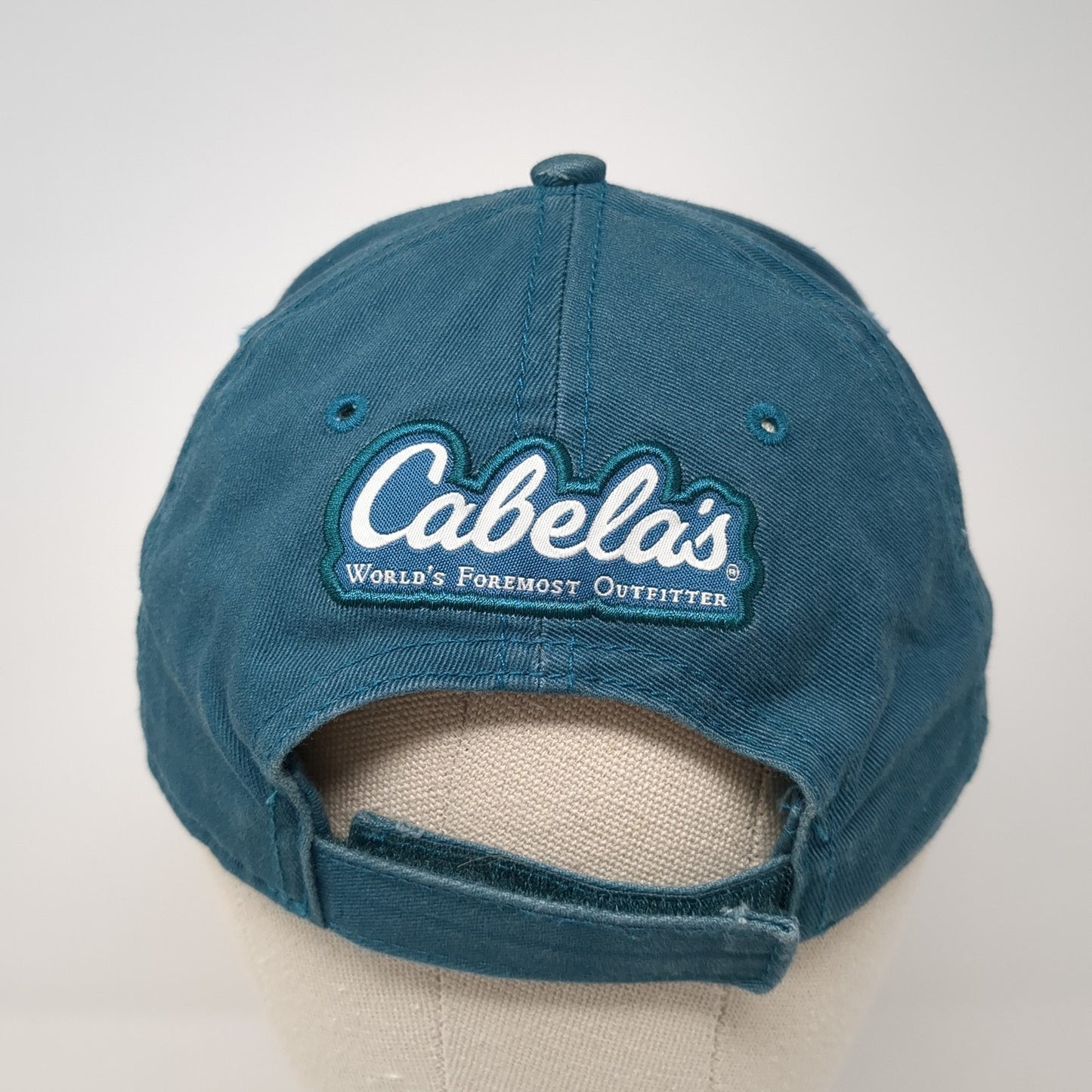 Cabela's Bear Strapback Hat Blue One Size Adjustable Colorblock Outdoor